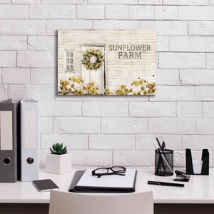 'Sunflower Farm' by Lori Deiter, Canvas Wall Art,18 x 12