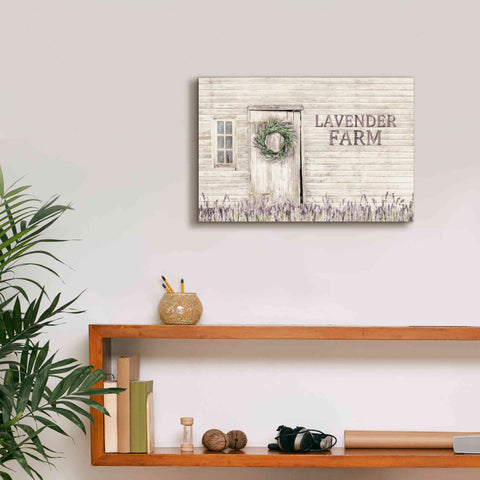 Image of 'Lavender Farm' by Lori Deiter, Canvas Wall Art,18 x 12