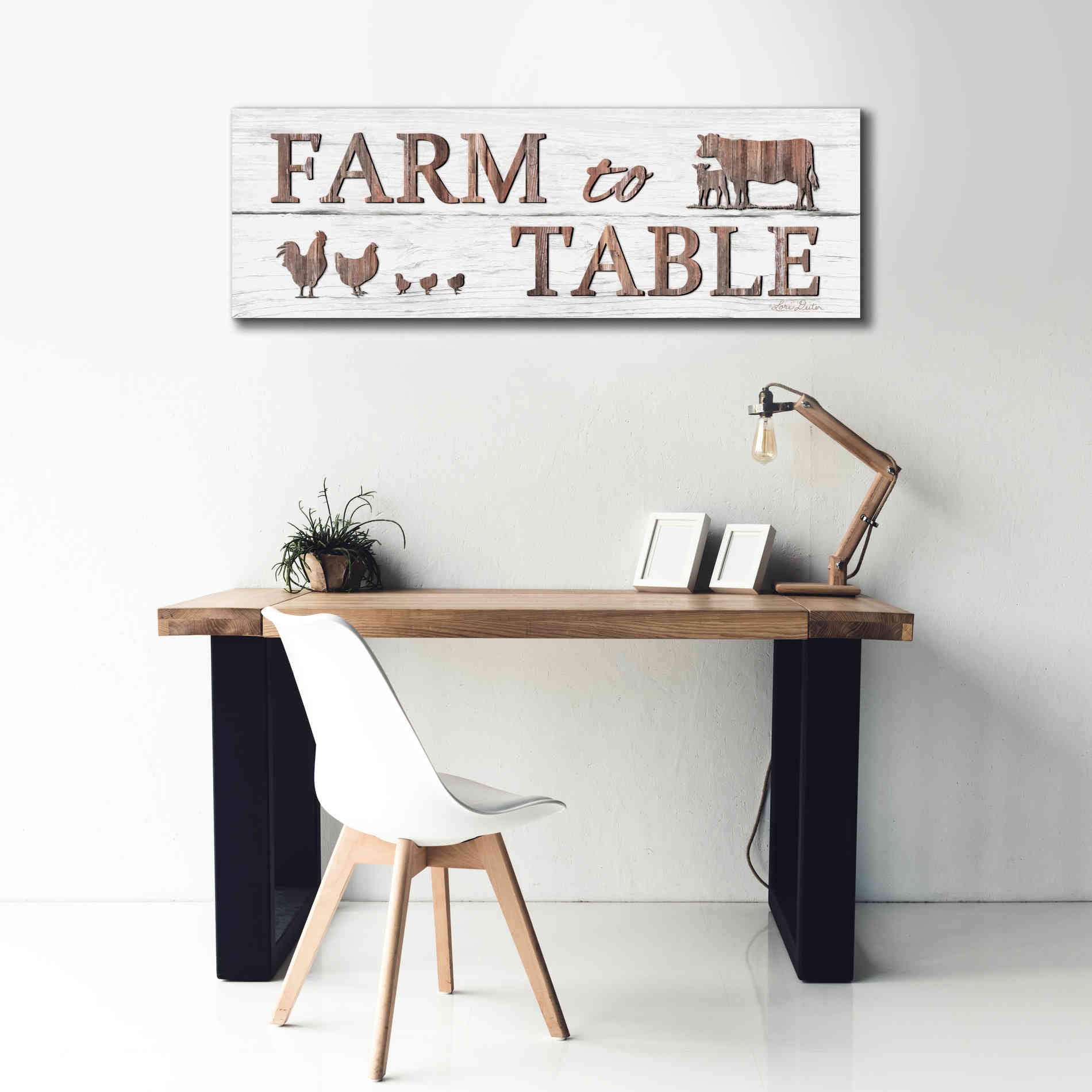 'Farm to Table' by Lori Deiter, Canvas Wall Art,60 x 20