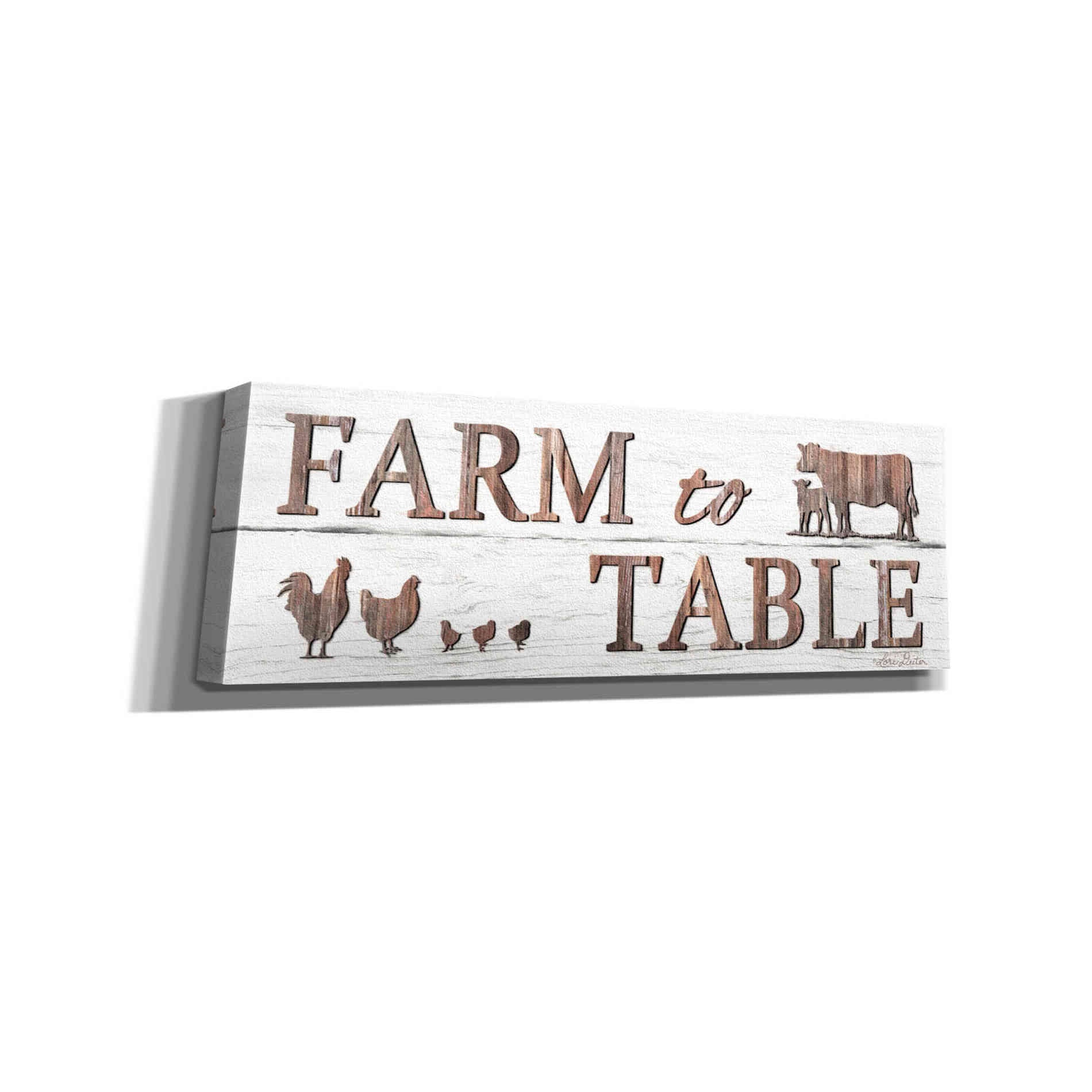 'Farm to Table' by Lori Deiter, Canvas Wall Art