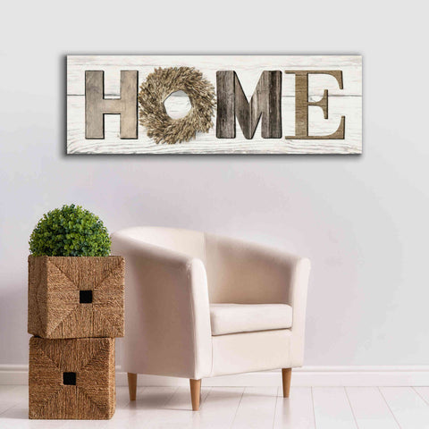 Image of 'Home in Beige' by Lori Deiter, Canvas Wall Art,60 x 20