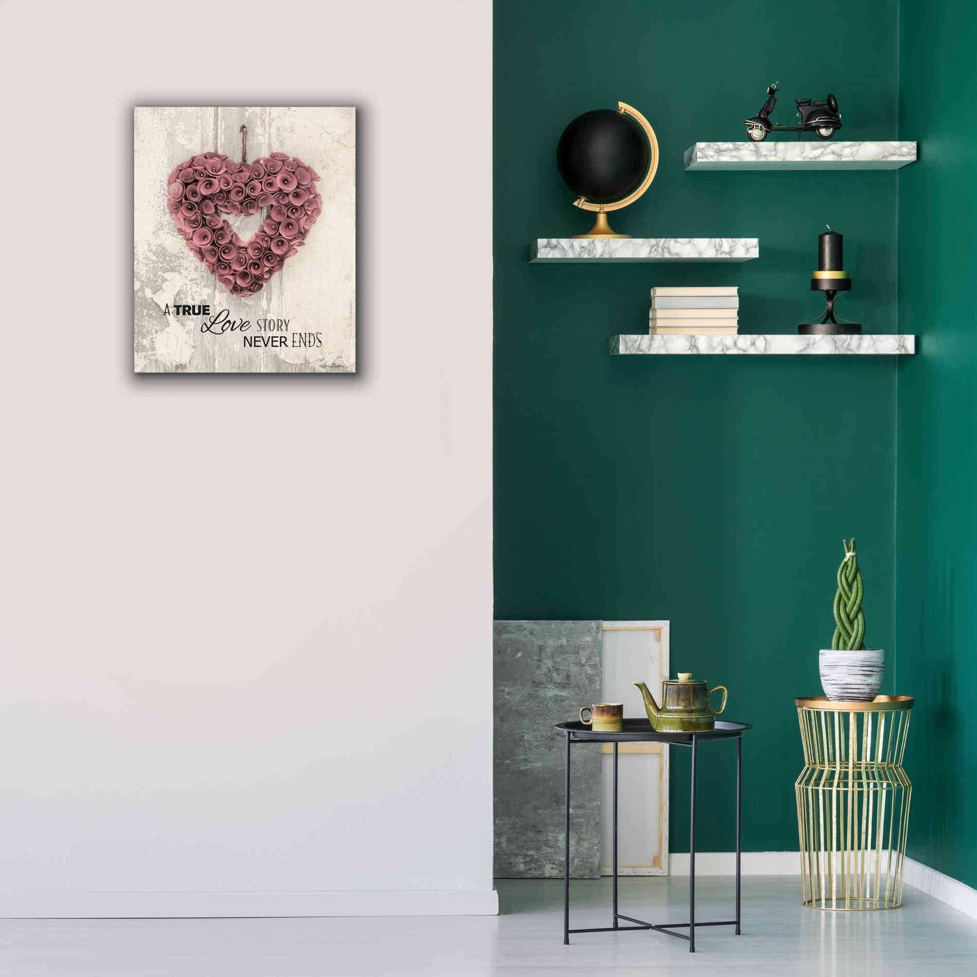 'A True Love Story' by Lori Deiter, Canvas Wall Art,20 x 24