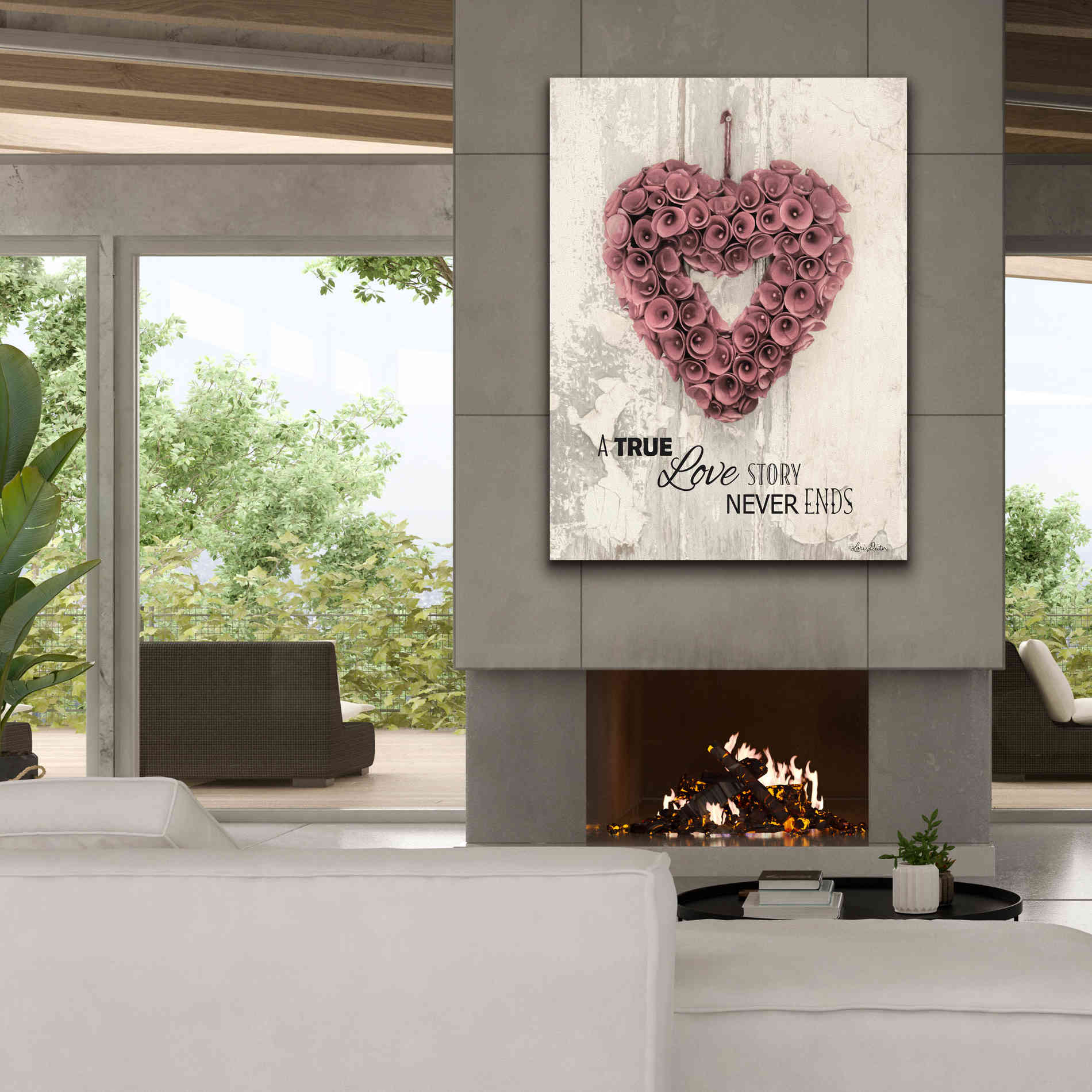 'A True Love Story' by Lori Deiter, Canvas Wall Art,40 x 54