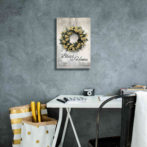 Image of 'Bless This Home' by Lori Deiter, Canvas Wall Art,12 x 18