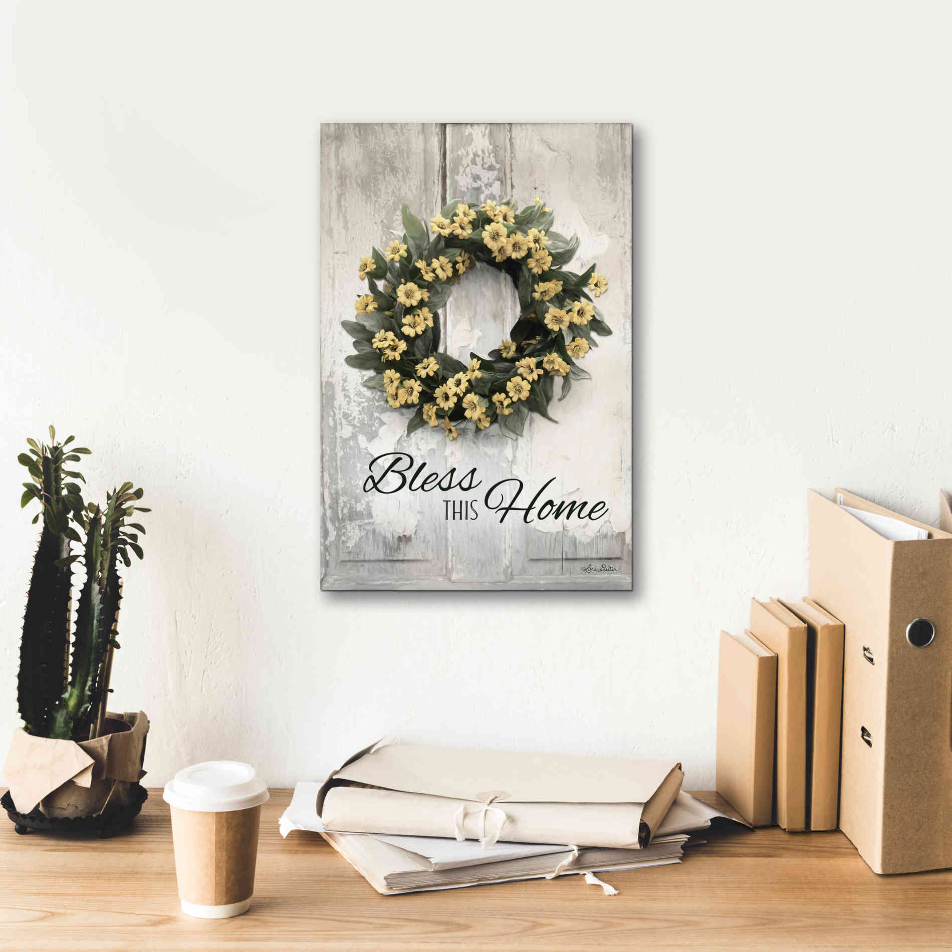 'Bless This Home' by Lori Deiter, Canvas Wall Art,12 x 18