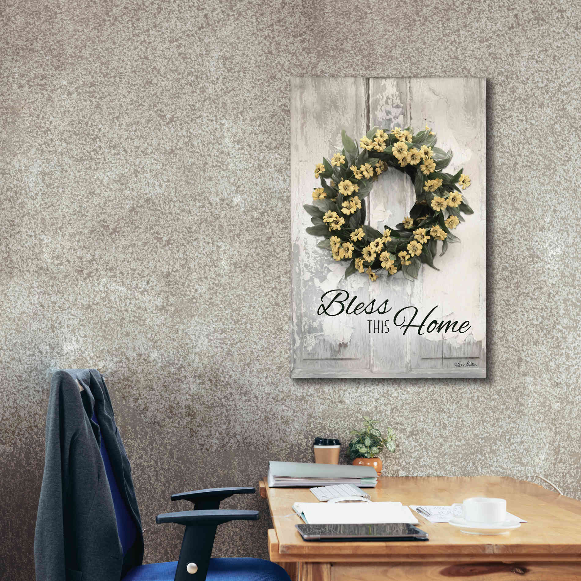 'Bless This Home' by Lori Deiter, Canvas Wall Art,26 x 40