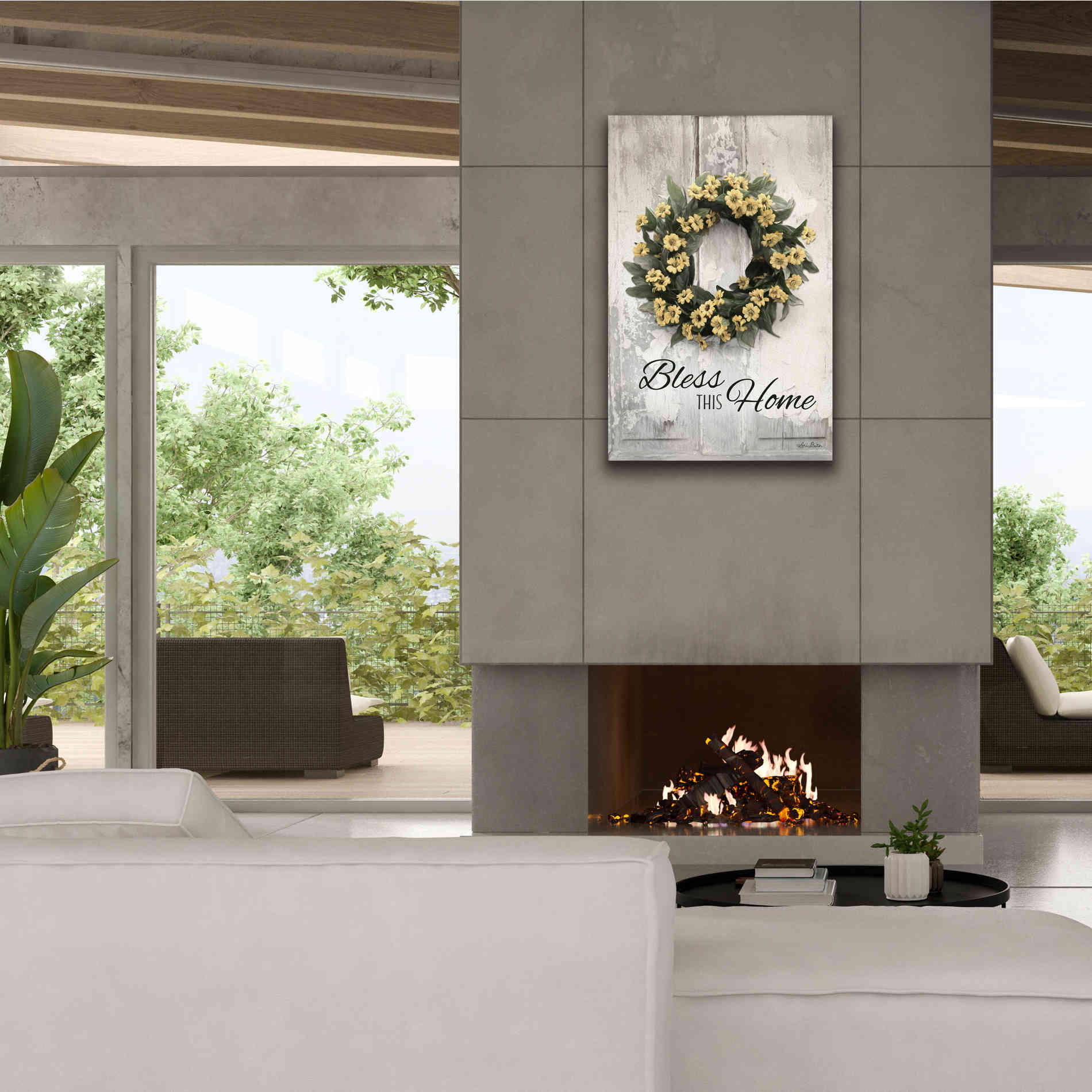 'Bless This Home' by Lori Deiter, Canvas Wall Art,26 x 40