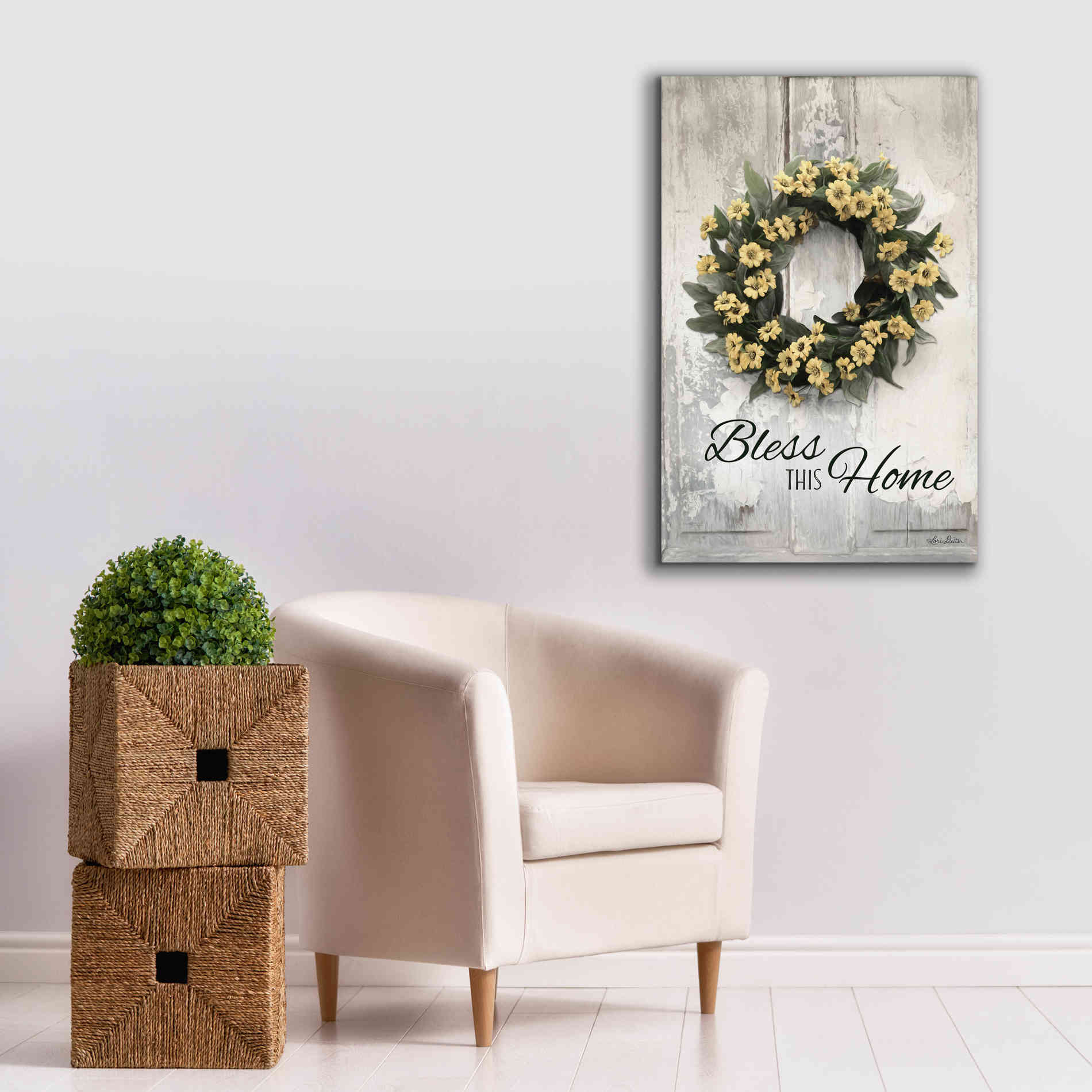 'Bless This Home' by Lori Deiter, Canvas Wall Art,26 x 40