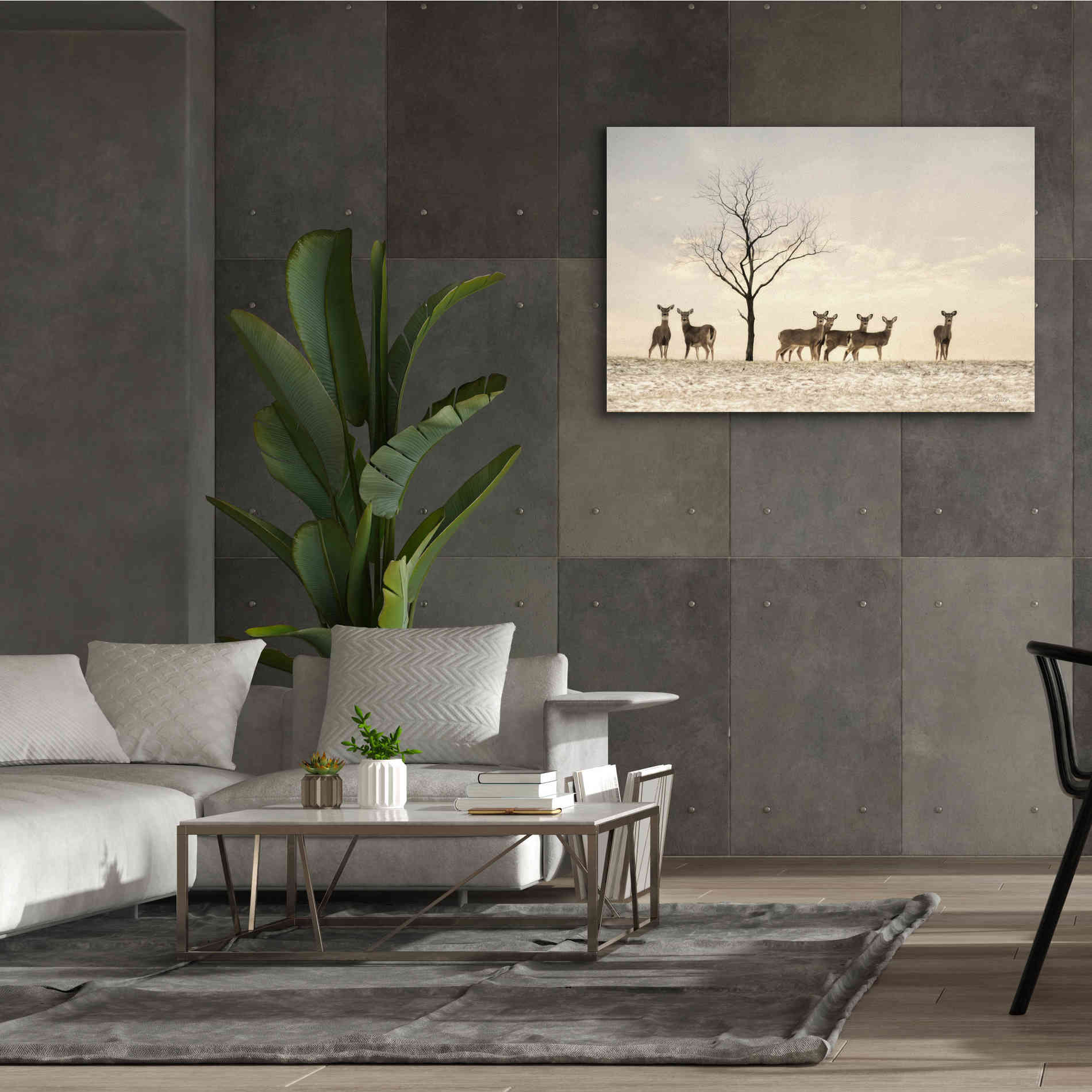 'Doe a Deer' by Lori Deiter, Canvas Wall Art,60 x 40