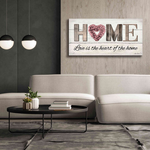 Image of 'Love is the Heart of the Home' by Lori Deiter, Canvas Wall Art,60 x 30