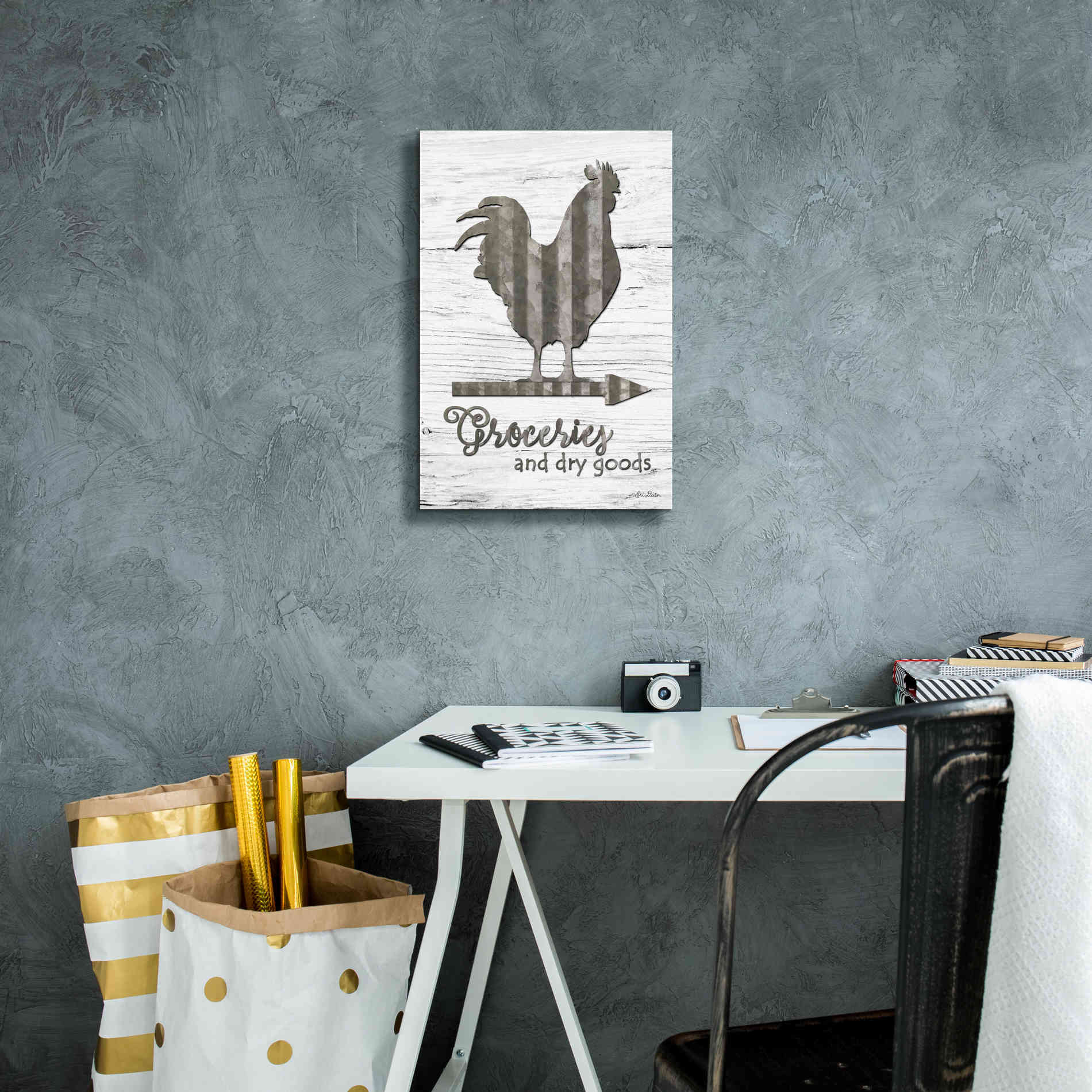 'Groceries' by Lori Deiter, Canvas Wall Art,12 x 18
