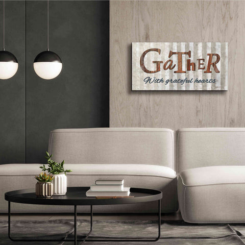 Image of 'Gather with Graceful Hearts' by Lori Deiter, Canvas Wall Art,40 x 20