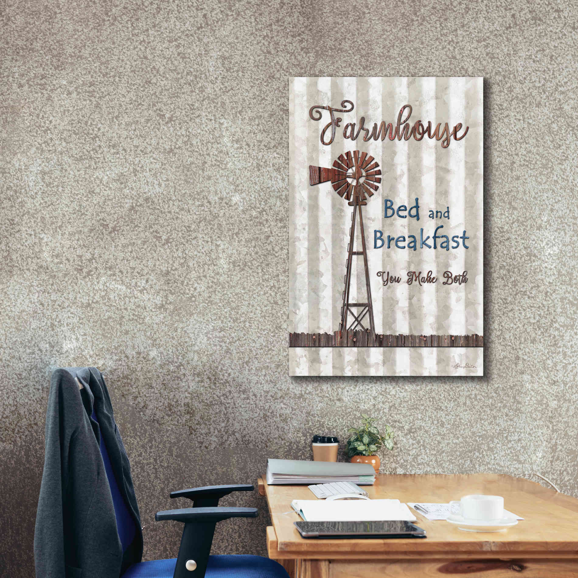 'Farmhouse Bed & Breakfast' by Lori Deiter, Canvas Wall Art,26 x 40