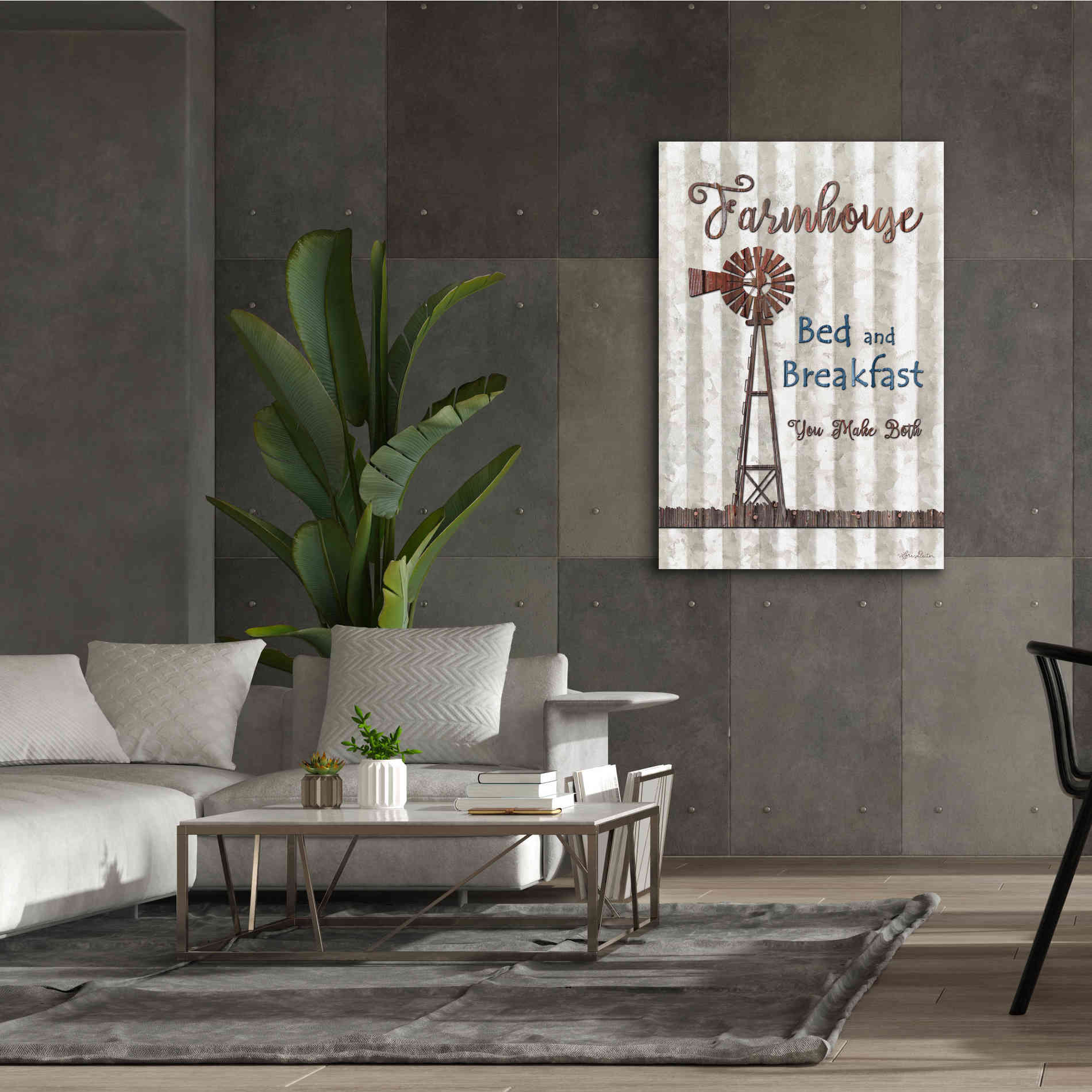 'Farmhouse Bed & Breakfast' by Lori Deiter, Canvas Wall Art,40 x 60