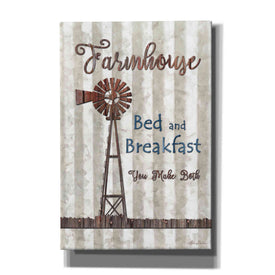 'Farmhouse Bed & Breakfast' by Lori Deiter, Canvas Wall Art