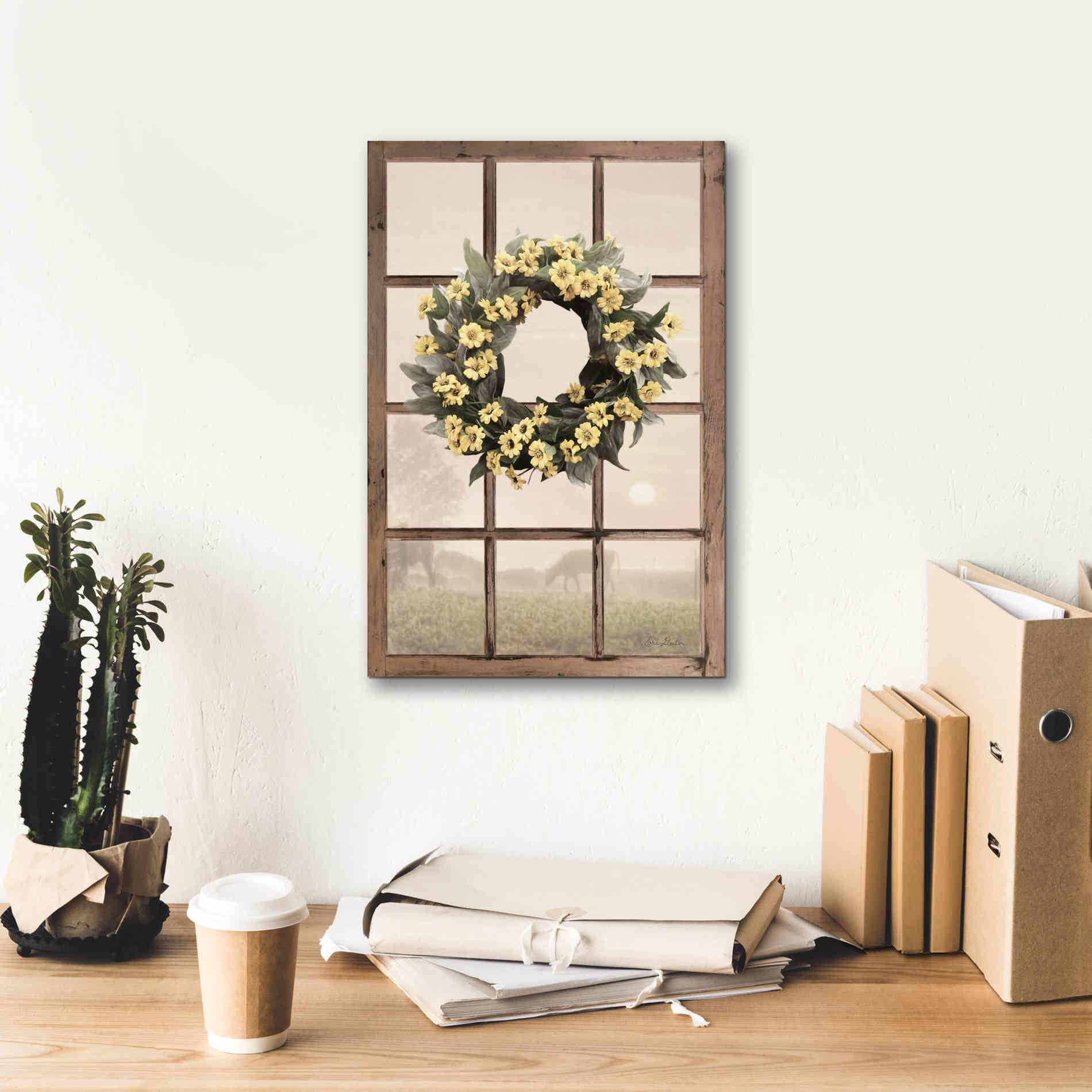 'Country Gazing' by Lori Deiter, Canvas Wall Art,12 x 18
