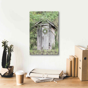 'Lavender Outhouse' by Lori Deiter, Canvas Wall Art,12 x 18