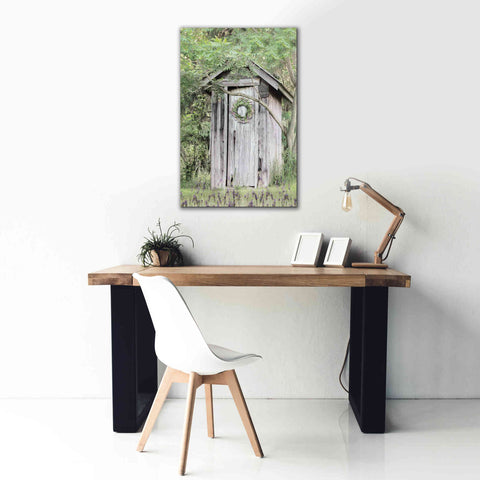 Image of 'Lavender Outhouse' by Lori Deiter, Canvas Wall Art,26 x 40