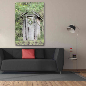 'Lavender Outhouse' by Lori Deiter, Canvas Wall Art,40 x 60