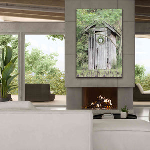 'Lavender Outhouse' by Lori Deiter, Canvas Wall Art,40 x 60