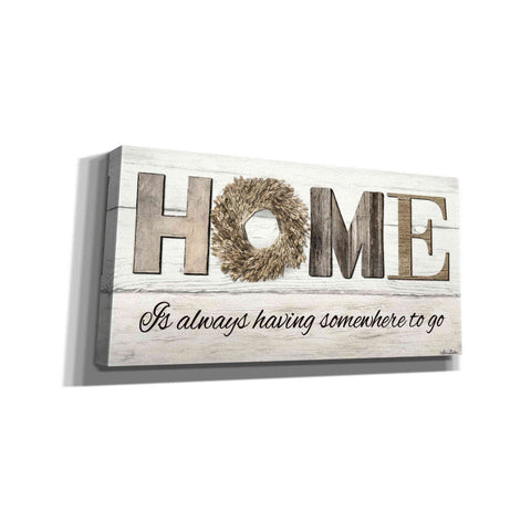 Image of 'Home is Always Having Somewhere to Go' by Lori Deiter, Canvas Wall Art