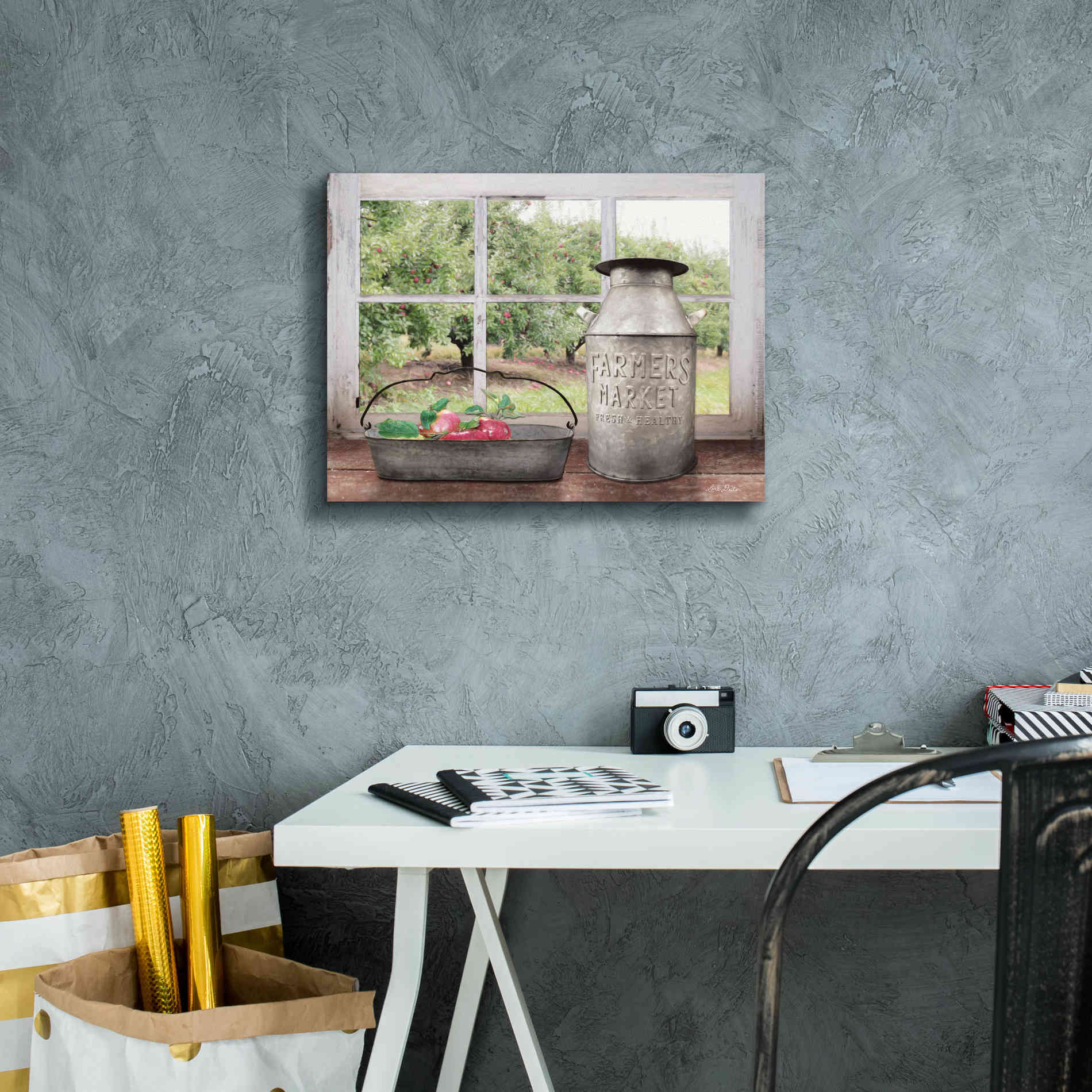 'Apple Orchard' by Lori Deiter, Canvas Wall Art,16 x 12