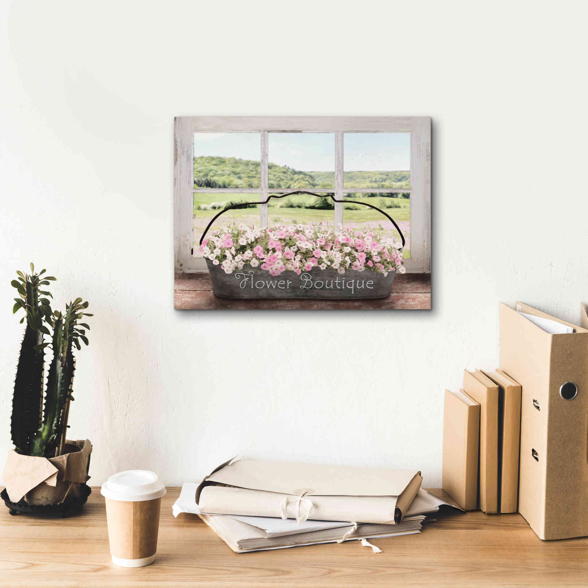 'Flower Boutique' by Lori Deiter, Canvas Wall Art,16 x 12