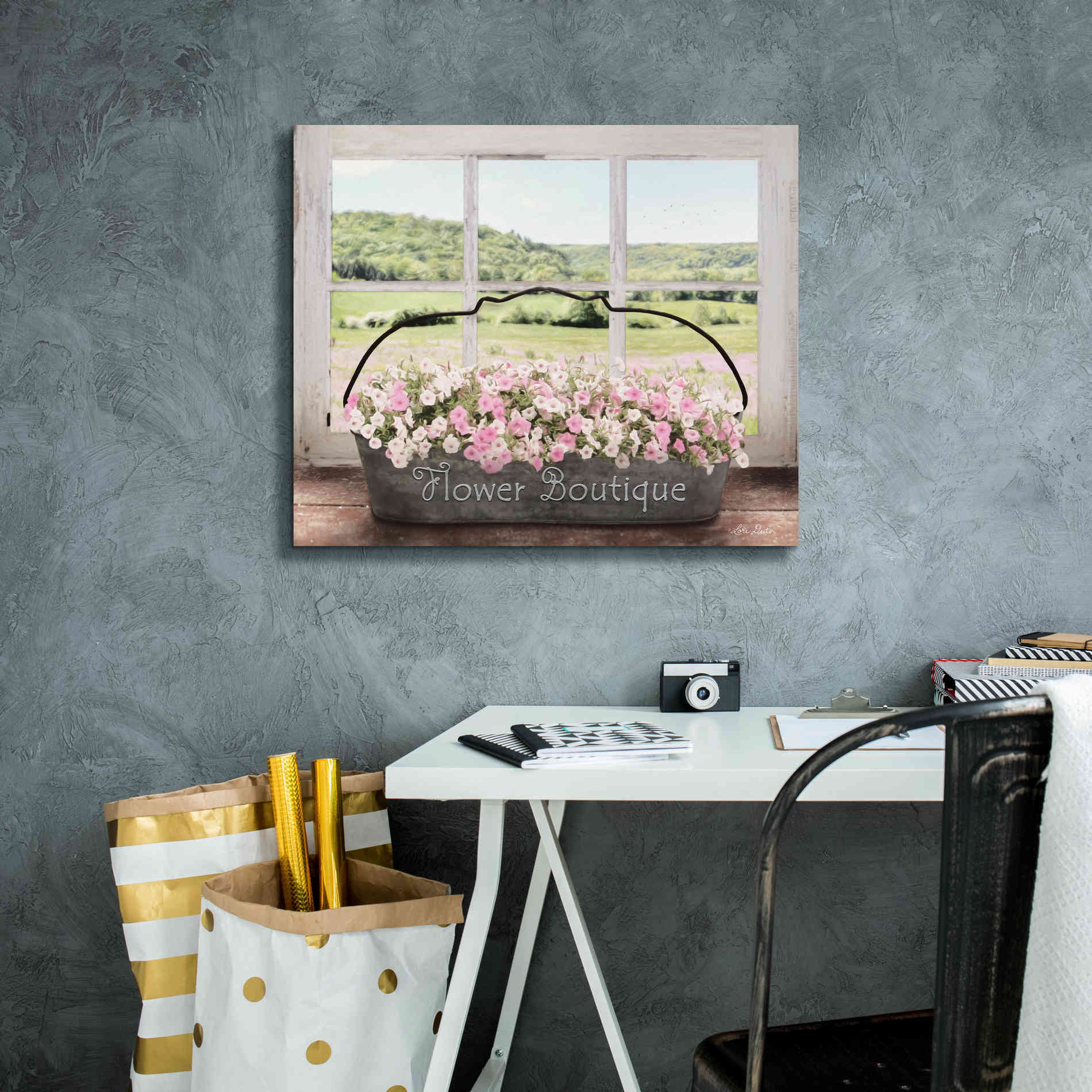 'Flower Boutique' by Lori Deiter, Canvas Wall Art,24 x 20