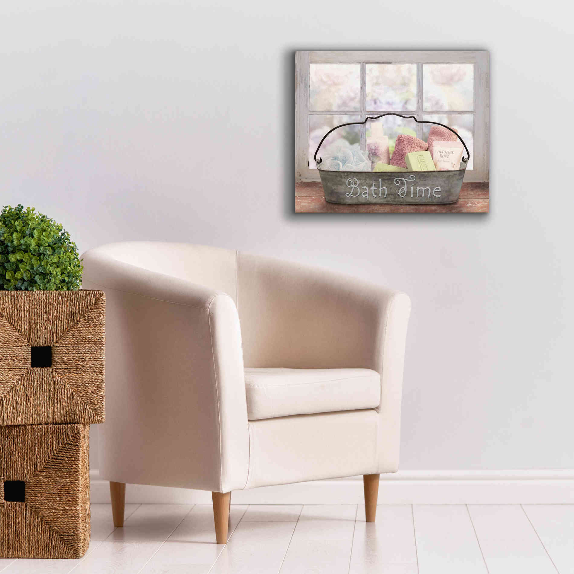 'Bath Time' by Lori Deiter, Canvas Wall Art,24 x 20
