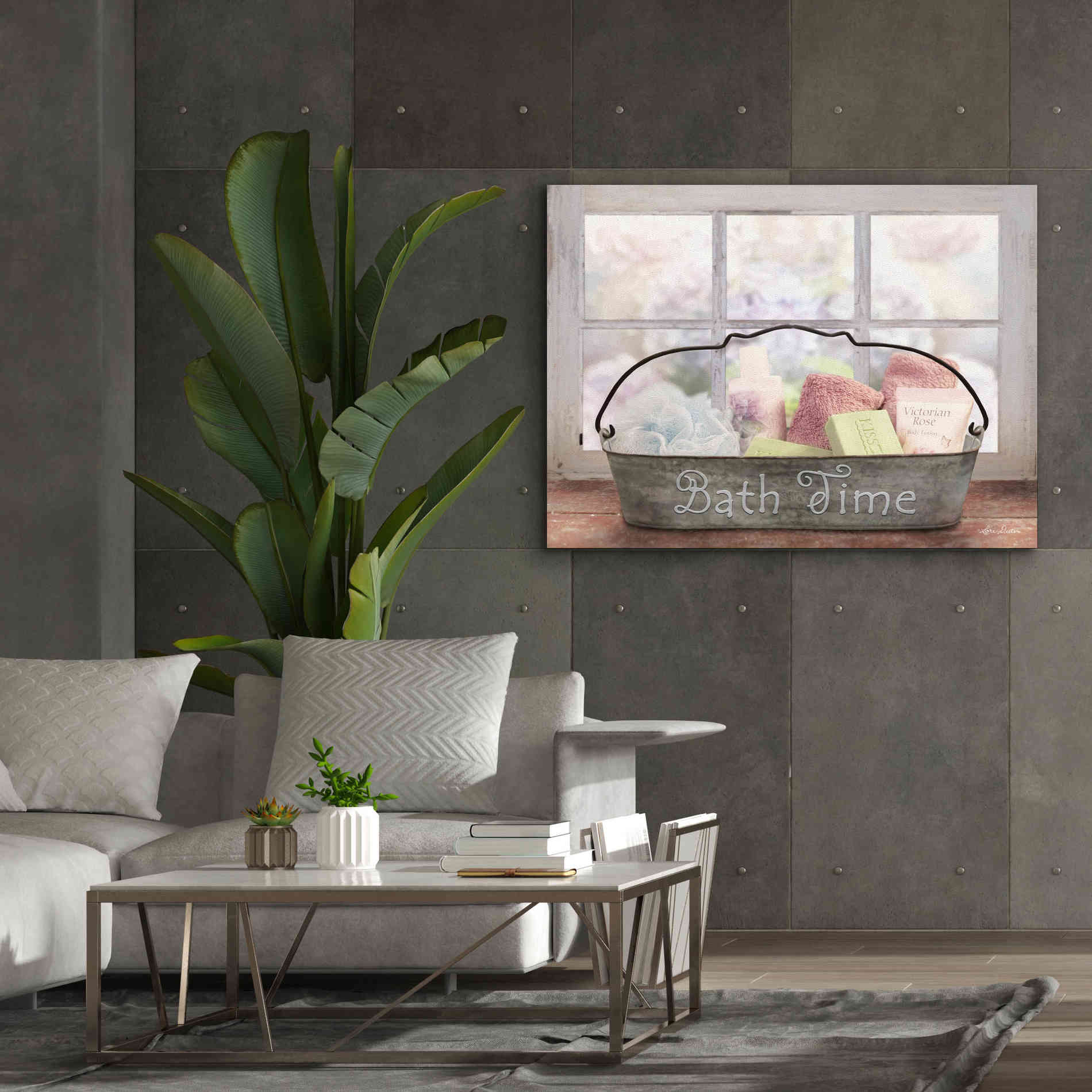 'Bath Time' by Lori Deiter, Canvas Wall Art,54 x 40