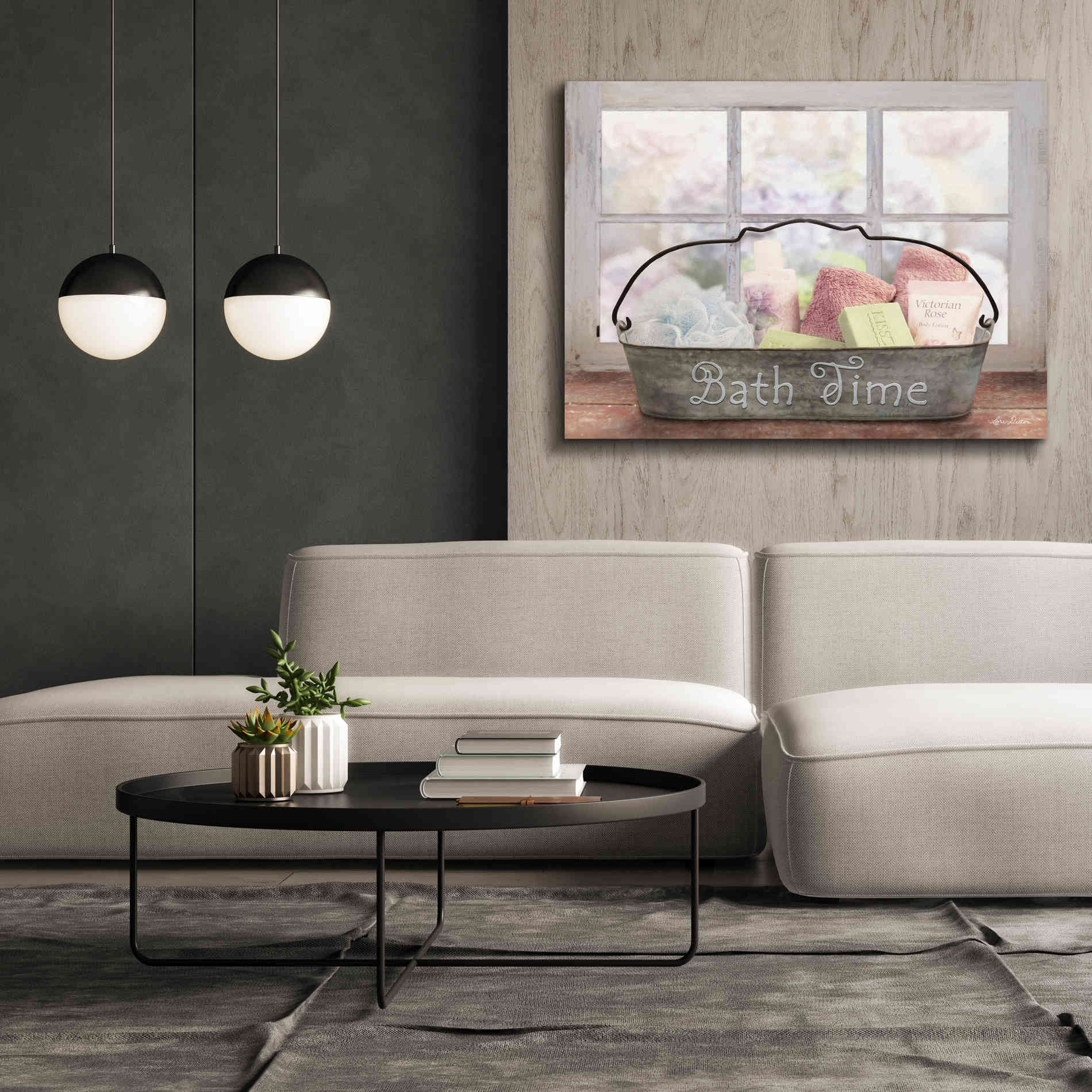 'Bath Time' by Lori Deiter, Canvas Wall Art,54 x 40