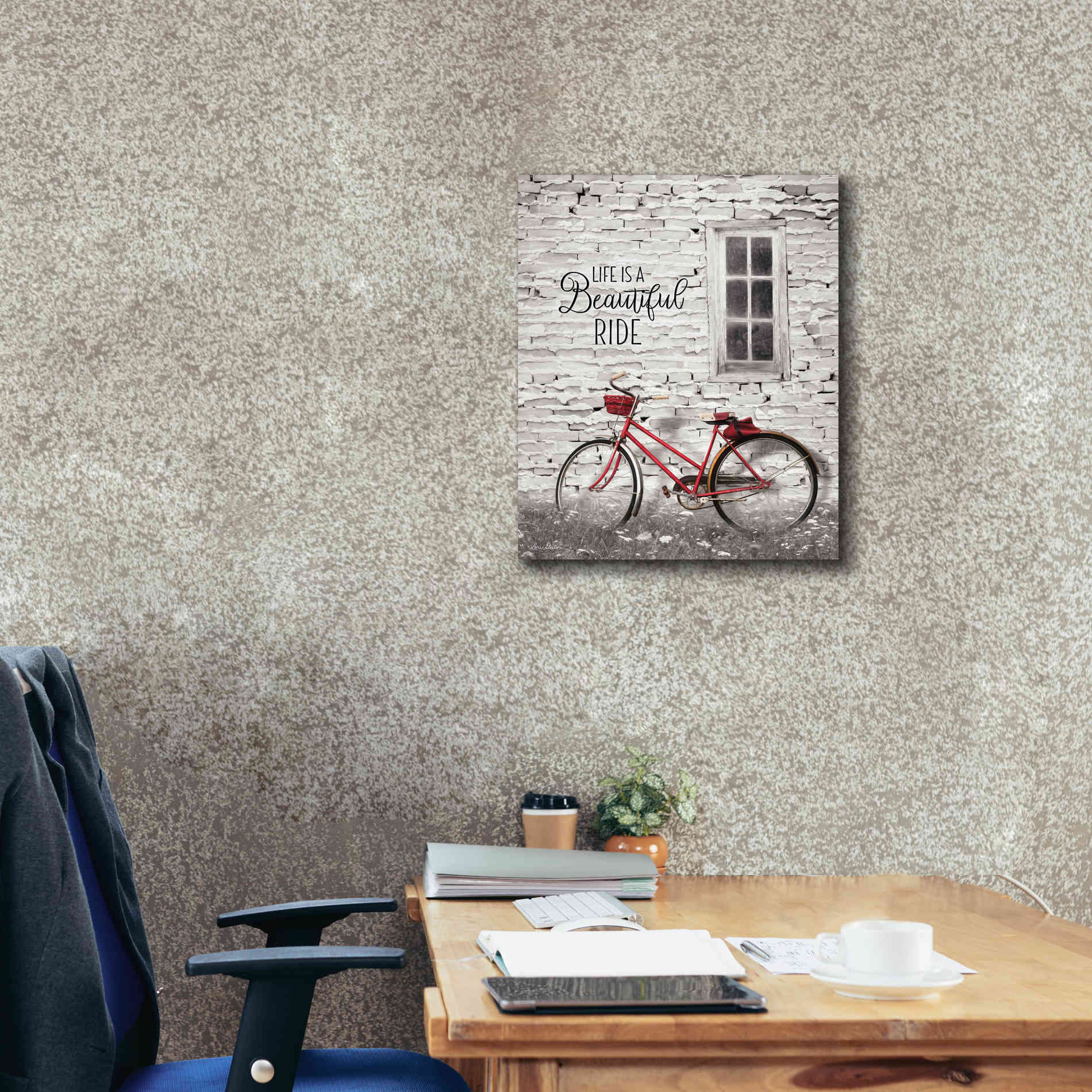 'Life is a Beautiful Ride' by Lori Deiter, Canvas Wall Art,20 x 24