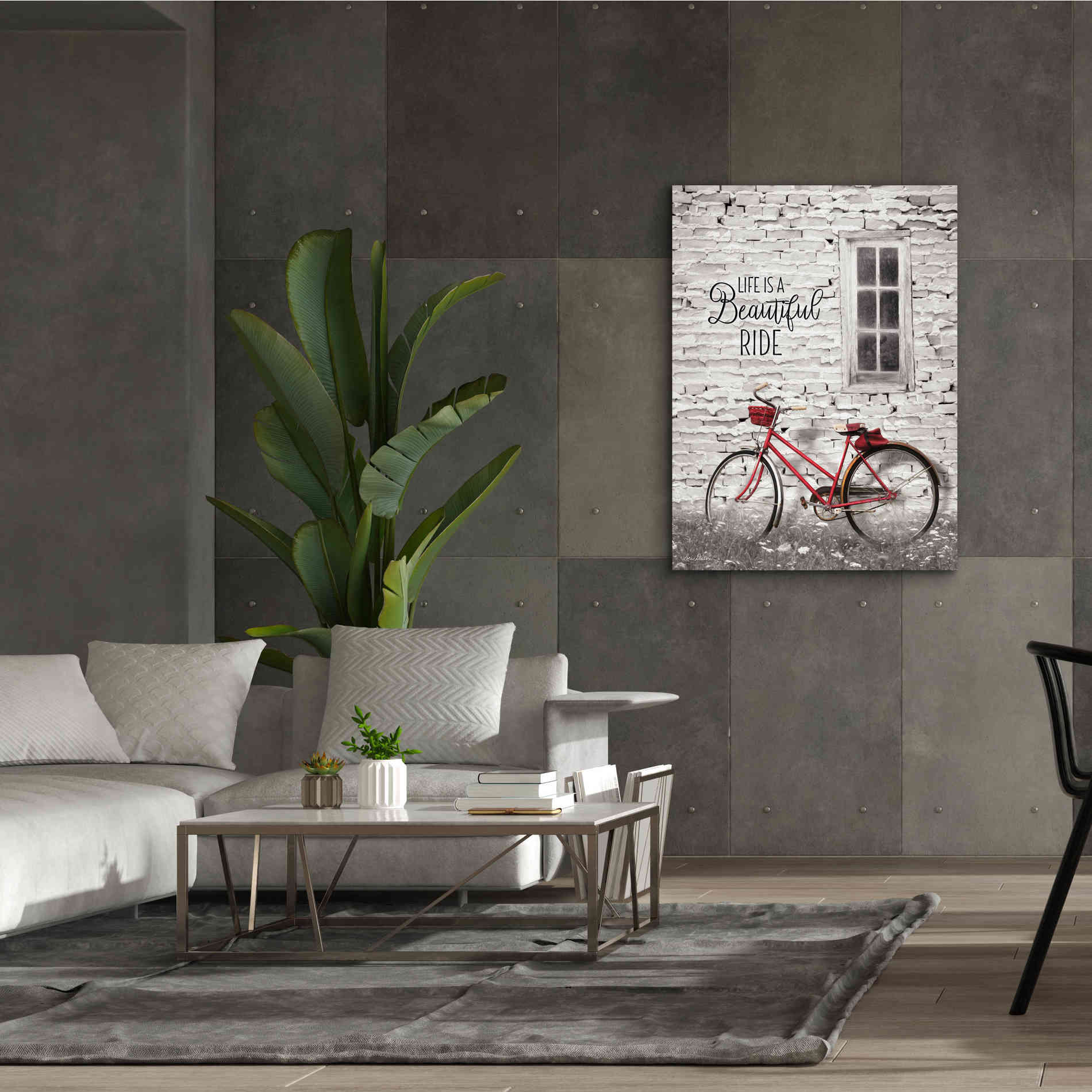 'Life is a Beautiful Ride' by Lori Deiter, Canvas Wall Art,40 x 54