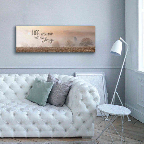 Image of 'Life Gets Better with Change' by Lori Deiter, Canvas Wall Art,60 x 20