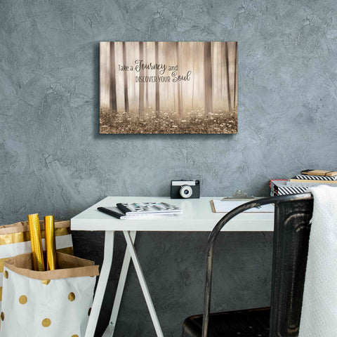 Image of 'Take a Journey and Discover Your Soul' by Lori Deiter, Canvas Wall Art,18 x 12