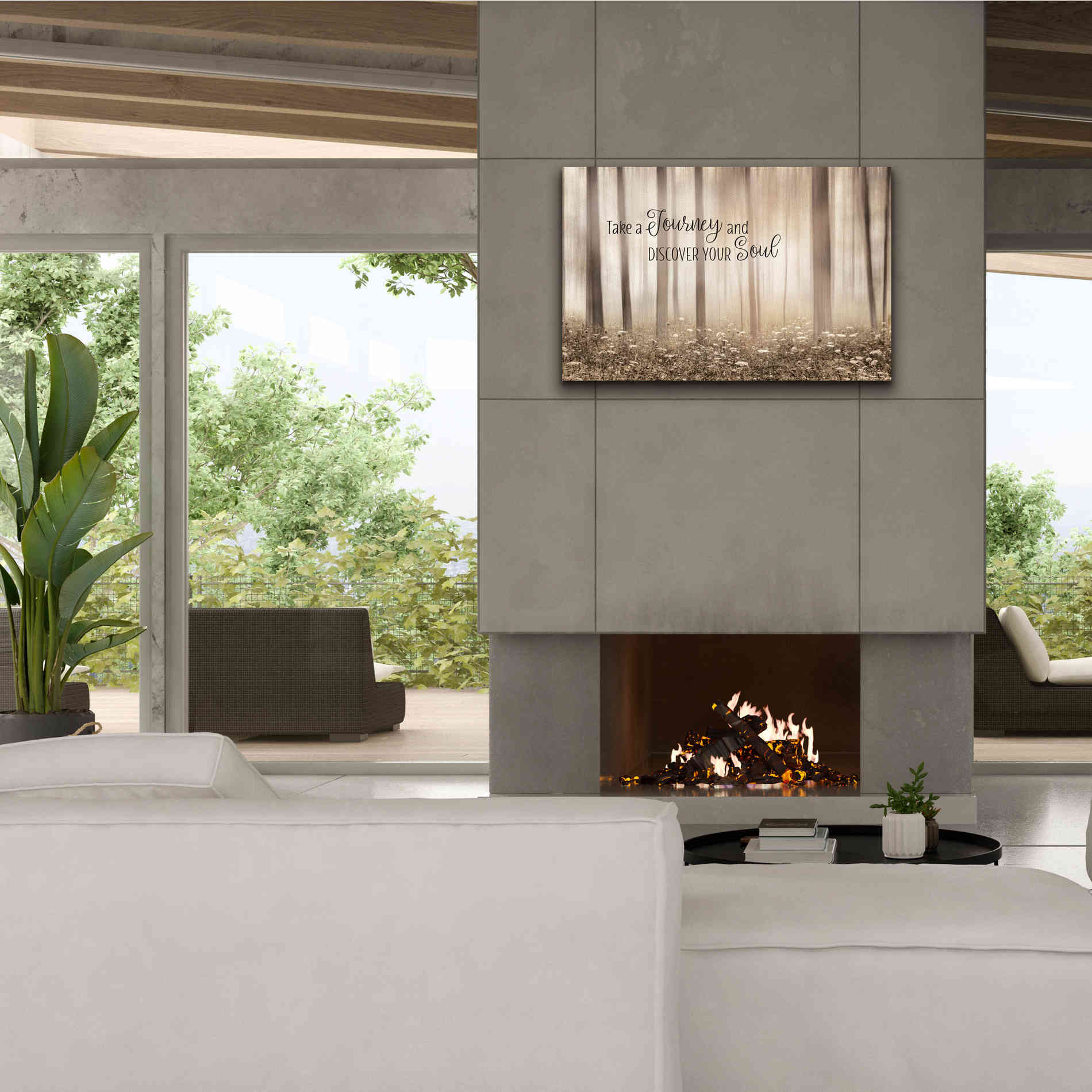 'Take a Journey and Discover Your Soul' by Lori Deiter, Canvas Wall Art,40 x 26