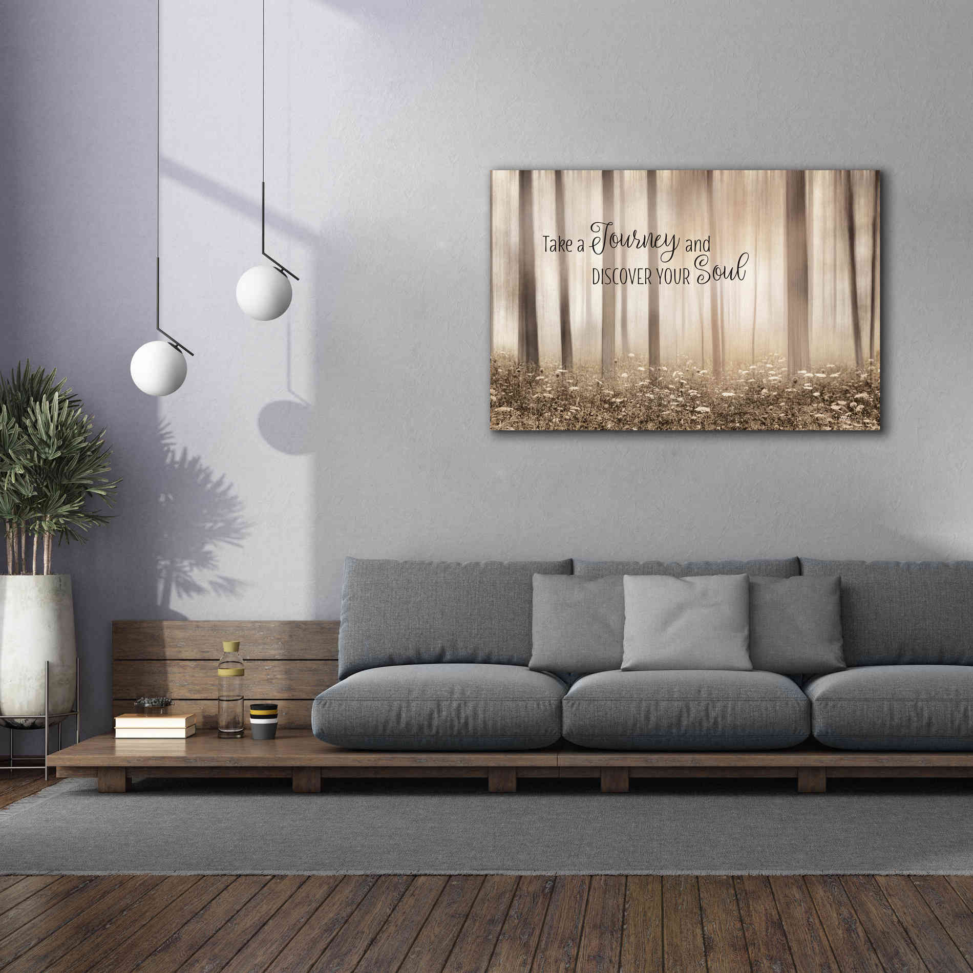 'Take a Journey and Discover Your Soul' by Lori Deiter, Canvas Wall Art,60 x 40