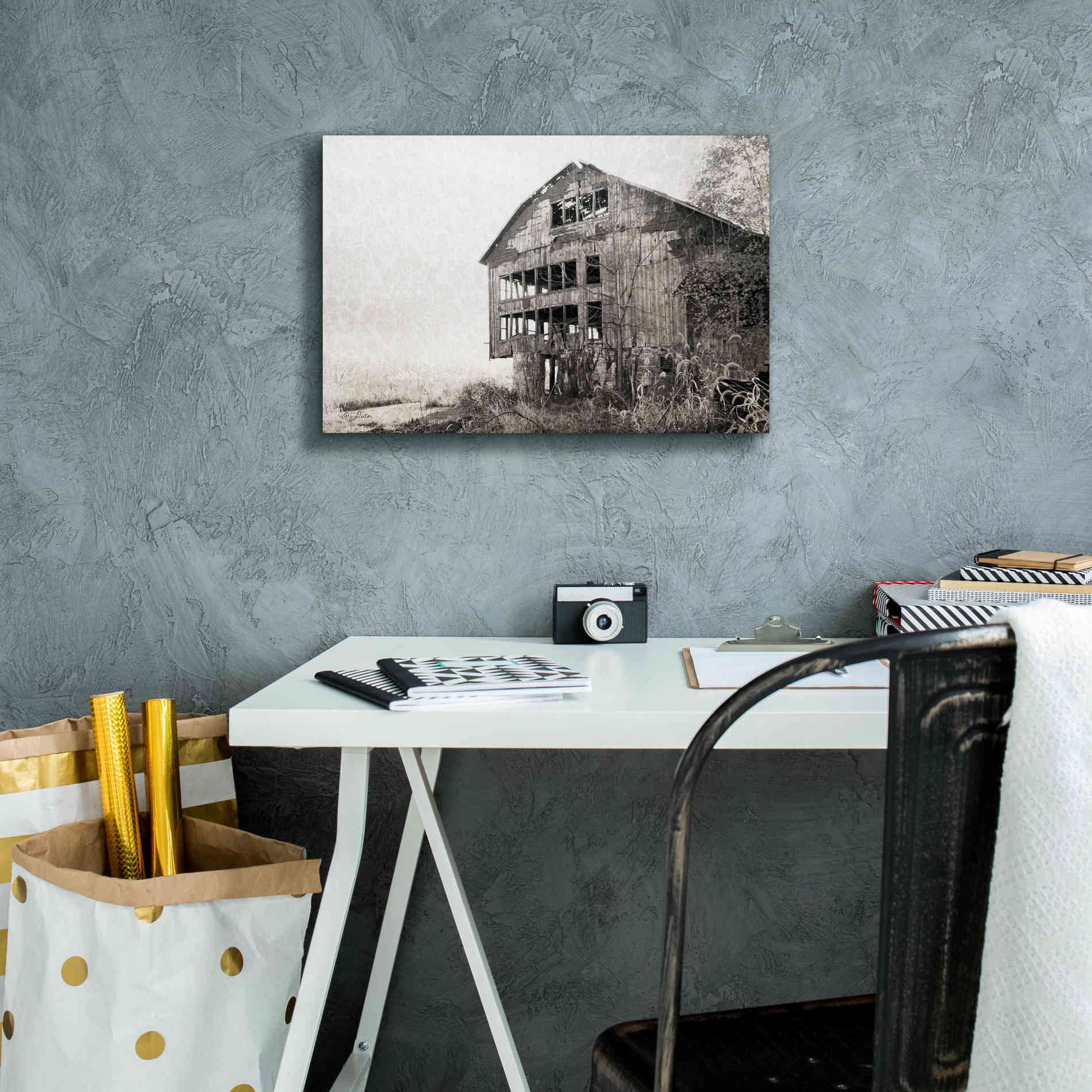 'Mahantongo Barn' by Lori Deiter, Canvas Wall Art,18 x 12