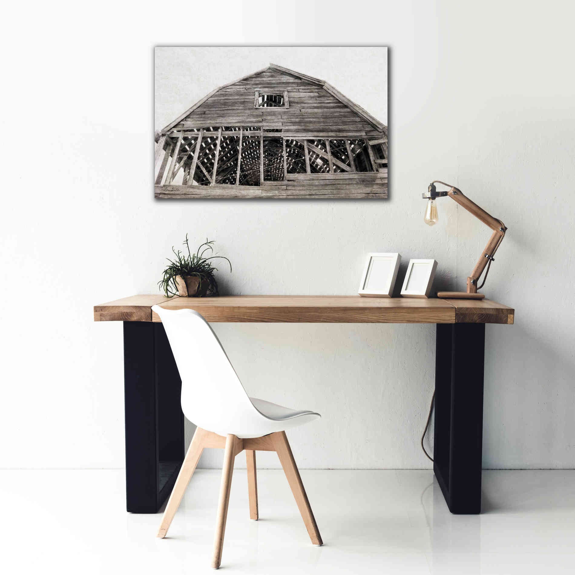 'Wyoming Barn' by Lori Deiter, Canvas Wall Art,40 x 26