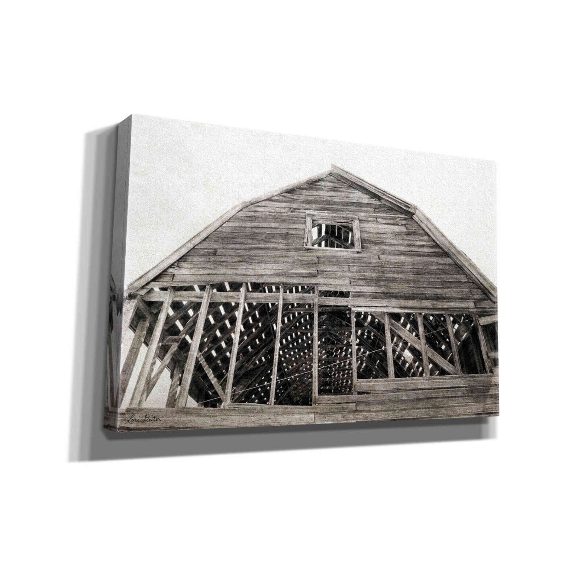 'Wyoming Barn' by Lori Deiter, Canvas Wall Art