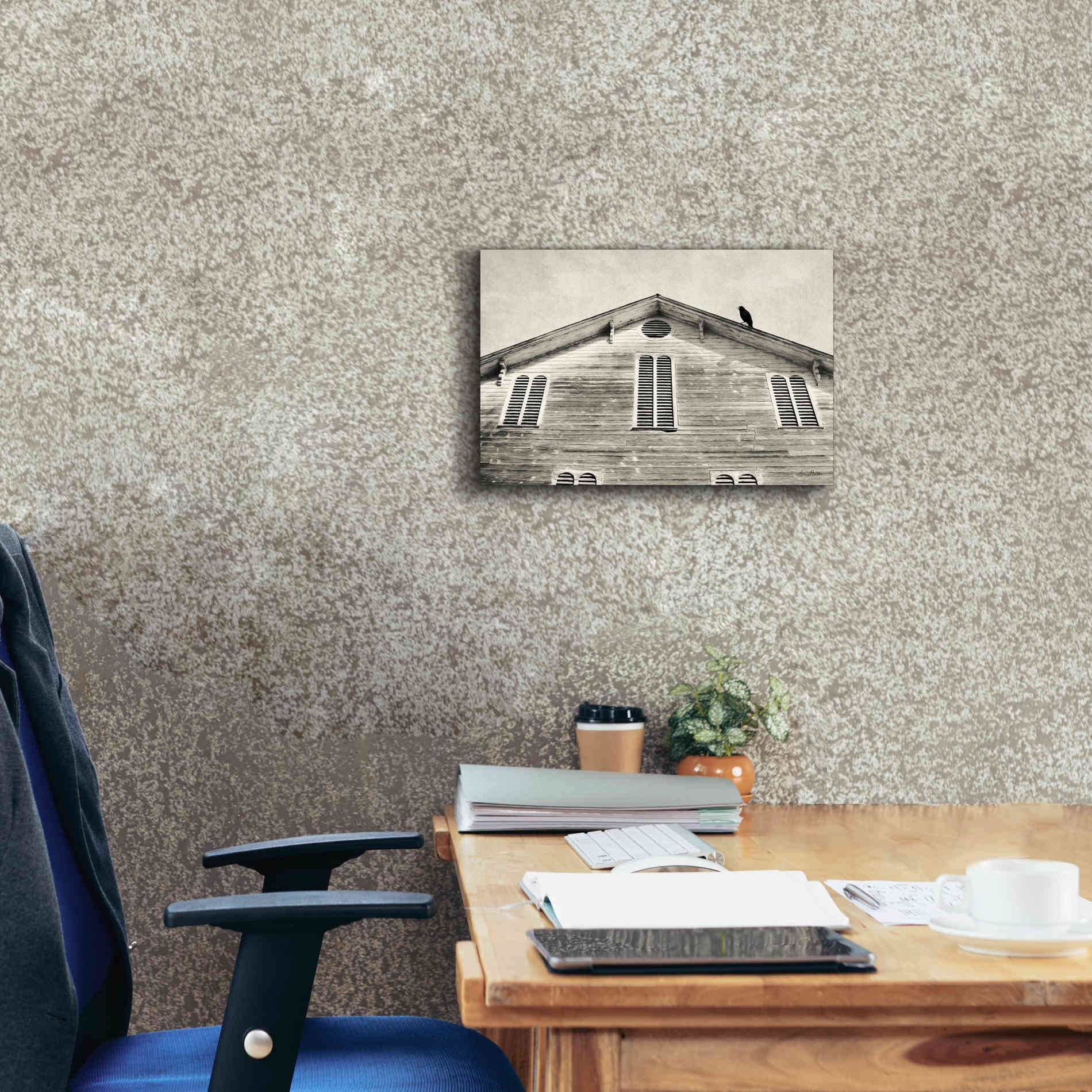 'Fort Halifax Crow' by Lori Deiter, Canvas Wall Art,18 x 12