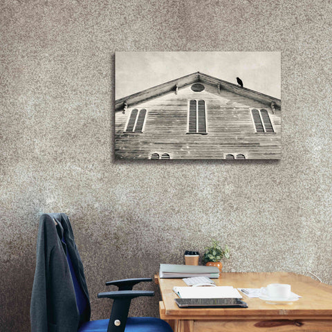 Image of 'Fort Halifax Crow' by Lori Deiter, Canvas Wall Art,40 x 26