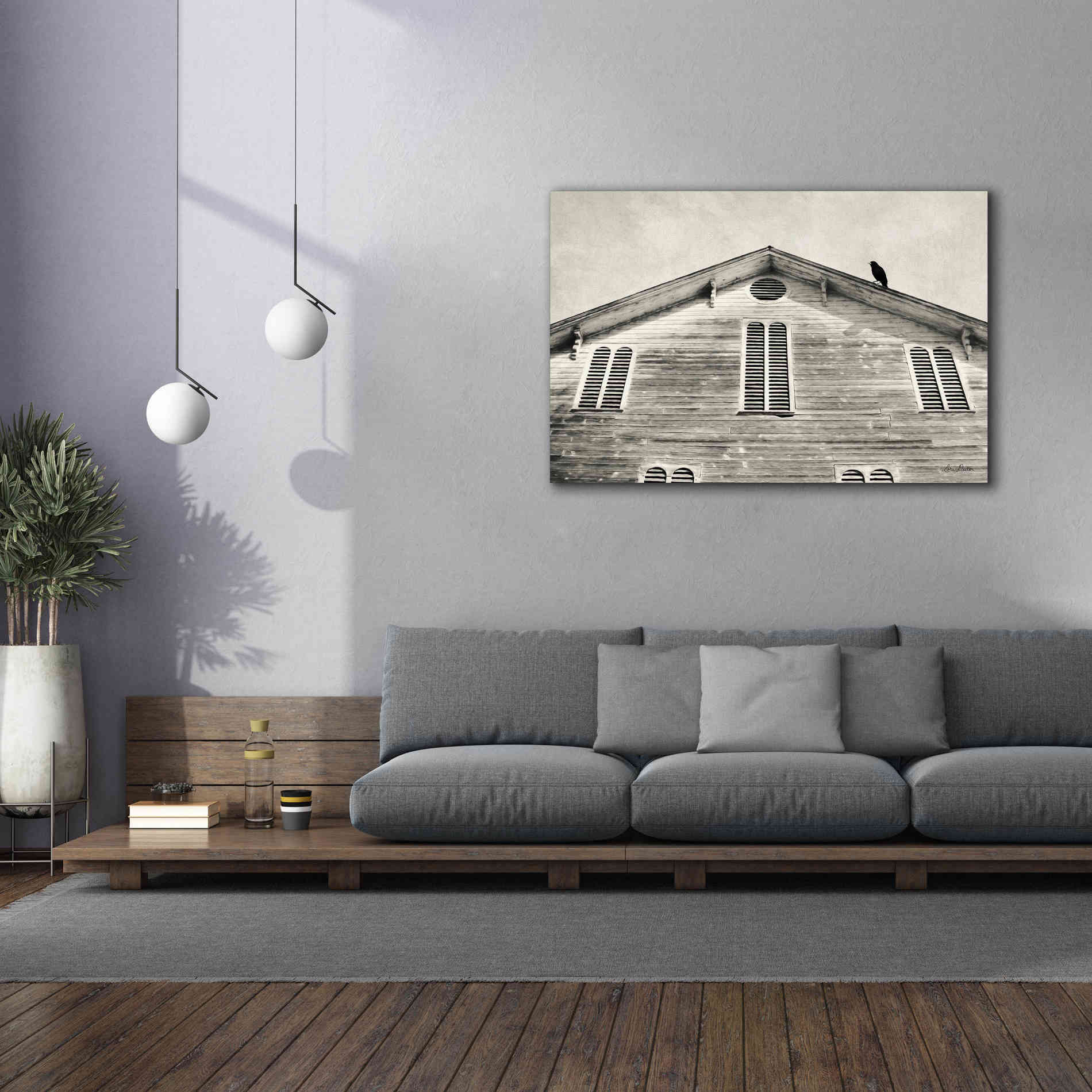 'Fort Halifax Crow' by Lori Deiter, Canvas Wall Art,60 x 40