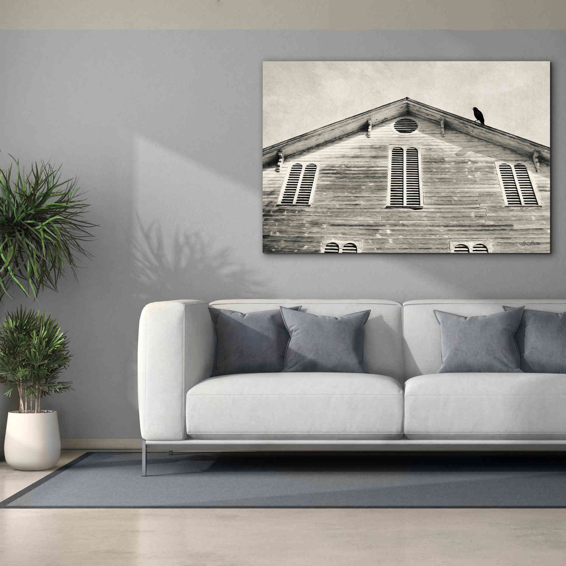 'Fort Halifax Crow' by Lori Deiter, Canvas Wall Art,60 x 40