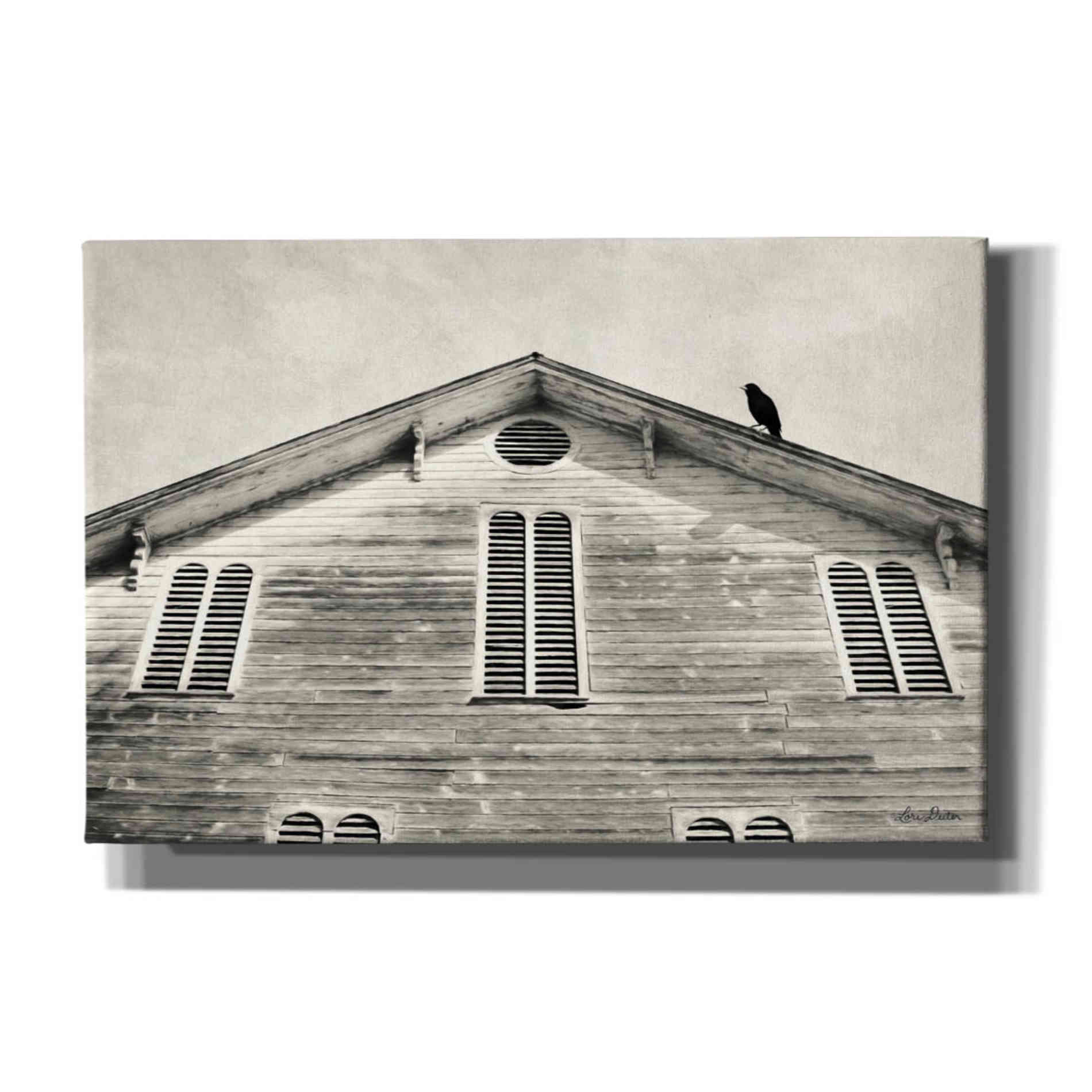 'Fort Halifax Crow' by Lori Deiter, Canvas Wall Art