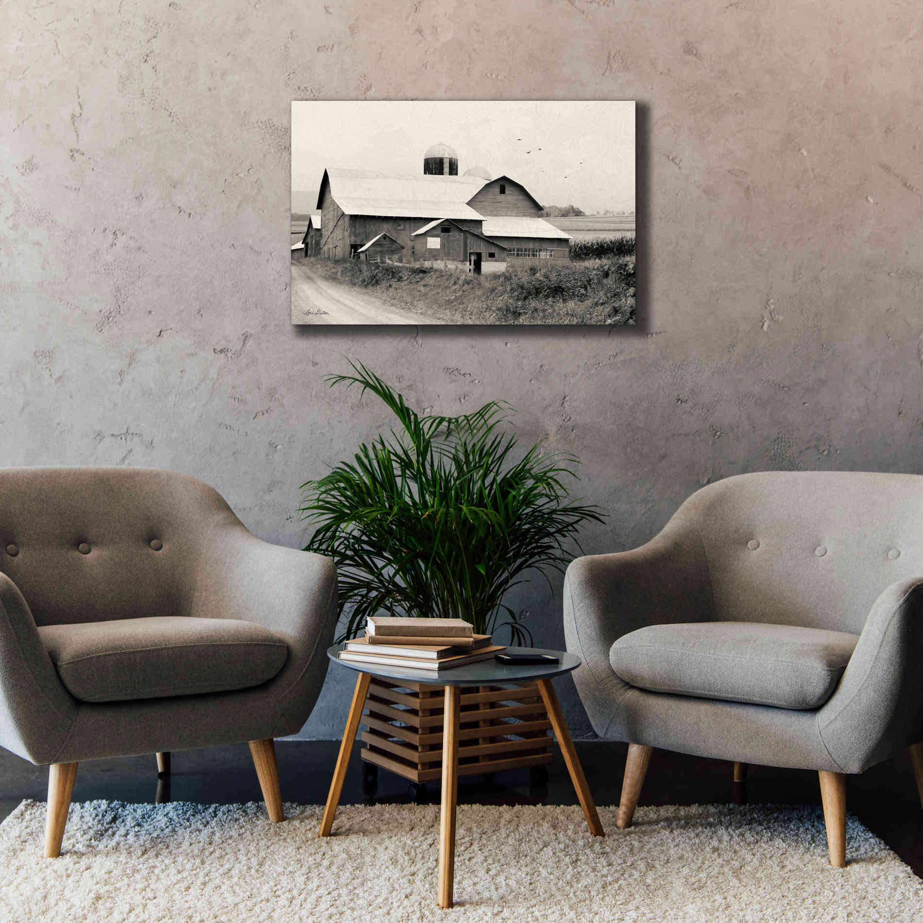 'Rural Charm' by Lori Deiter, Canvas Wall Art,40 x 26