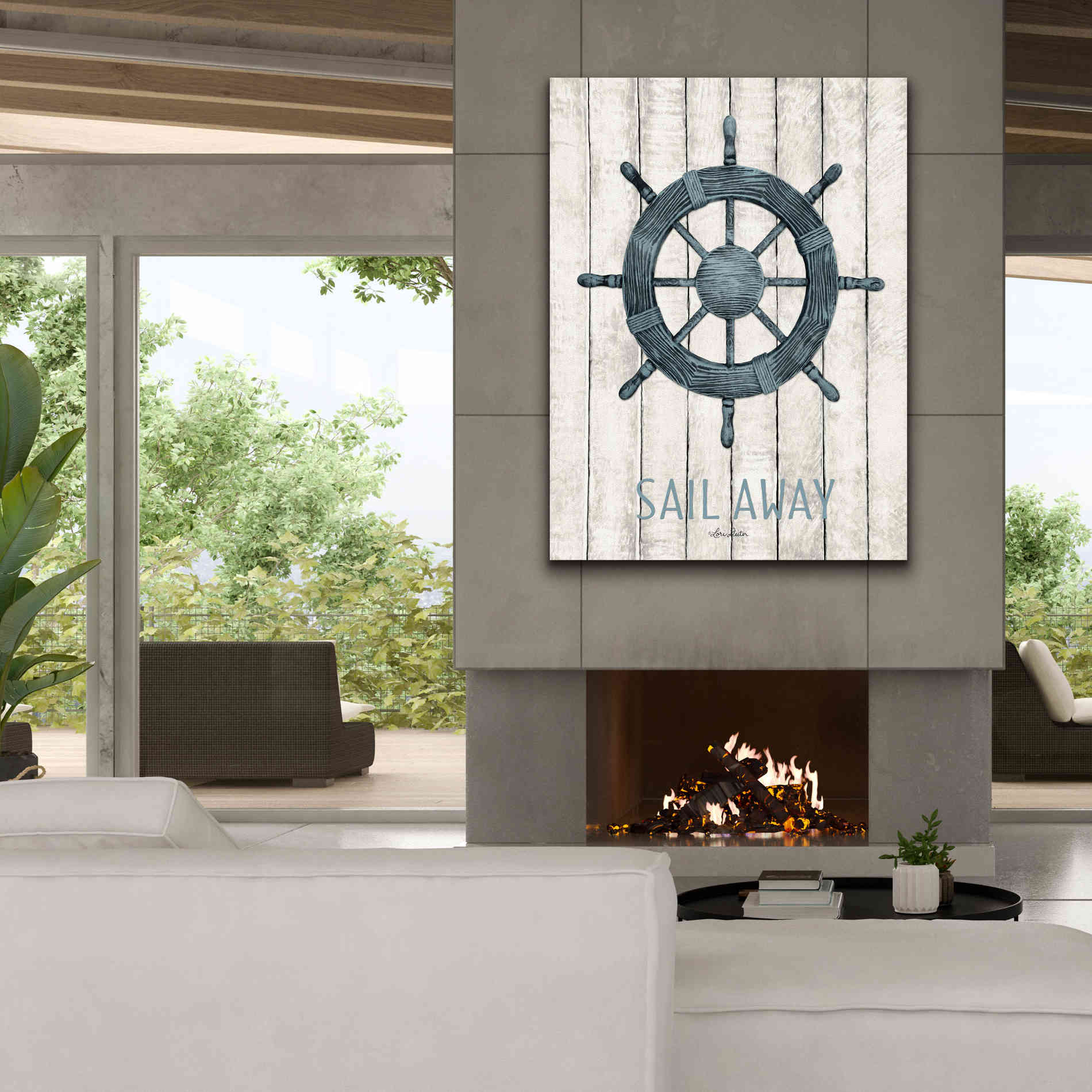 'Sail Away' by Lori Deiter, Canvas Wall Art,40 x 54