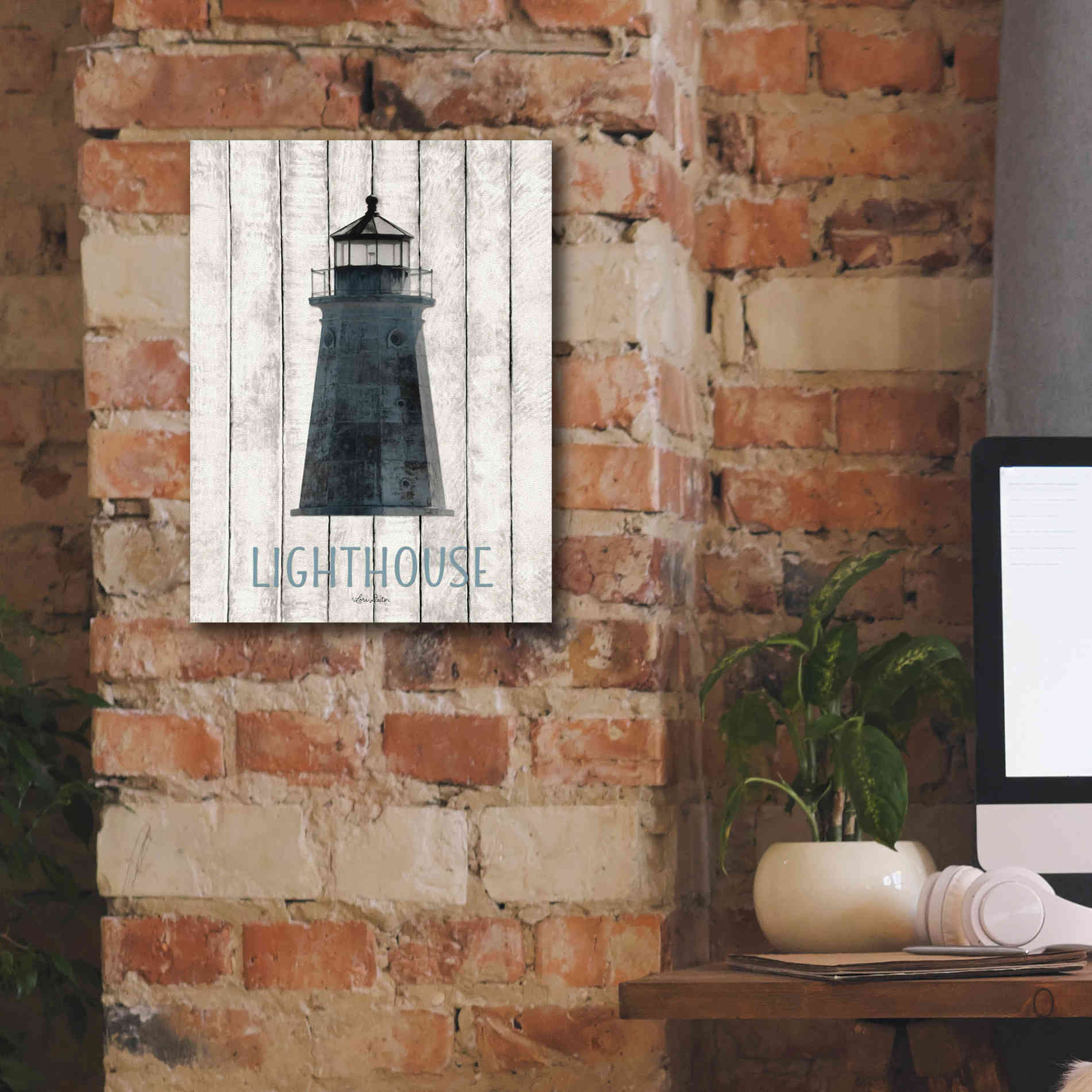 'Lighthouse' by Lori Deiter, Canvas Wall Art,12 x 16