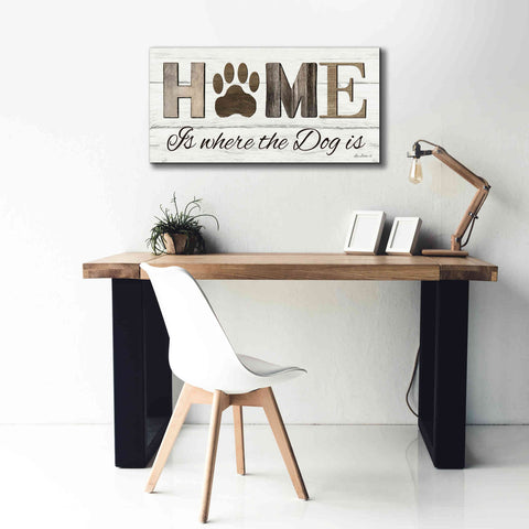 Image of 'Home is Where the Dog is' by Lori Deiter, Canvas Wall Art,40 x 20