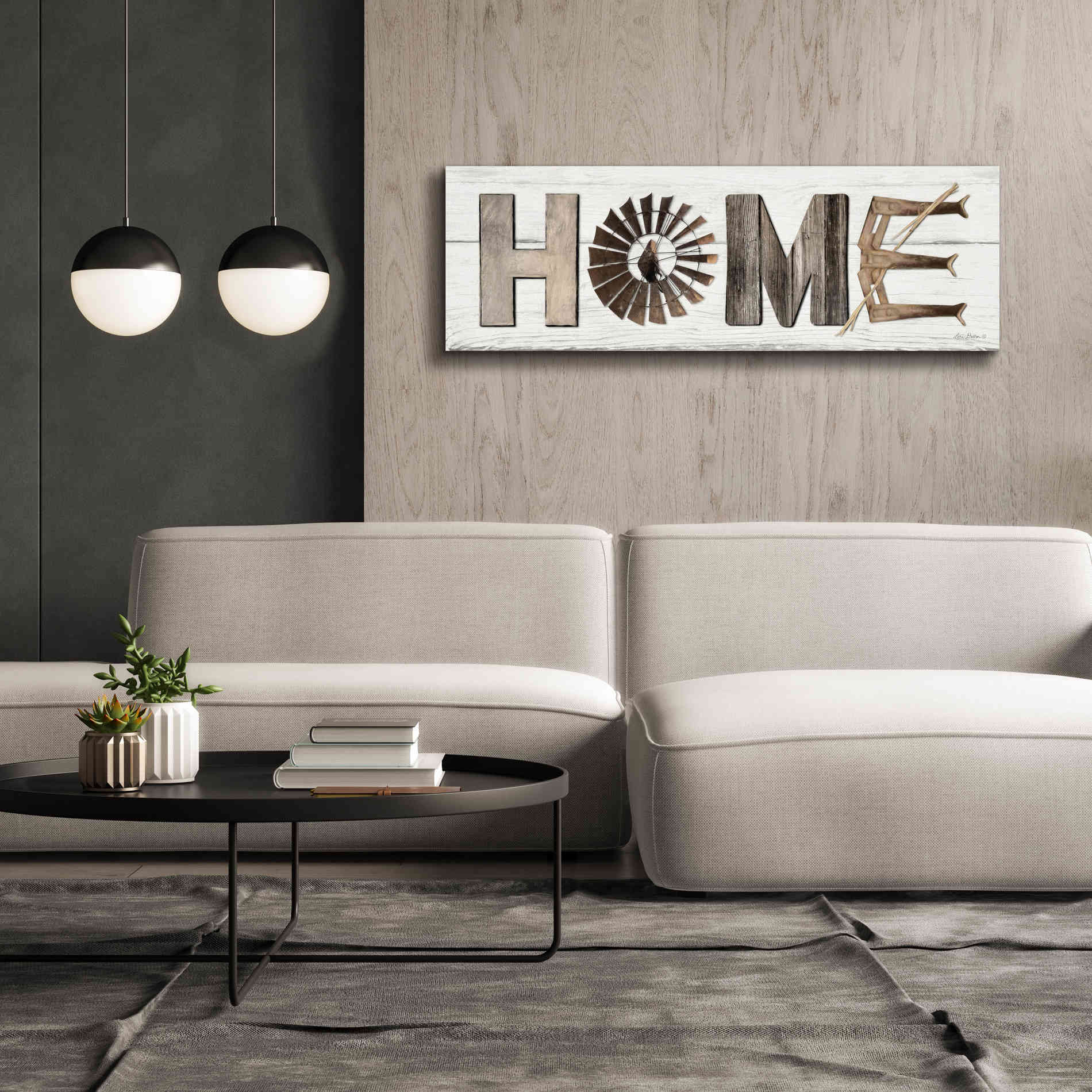 'Rustic Home II' by Lori Deiter, Canvas Wall Art,60 x 20